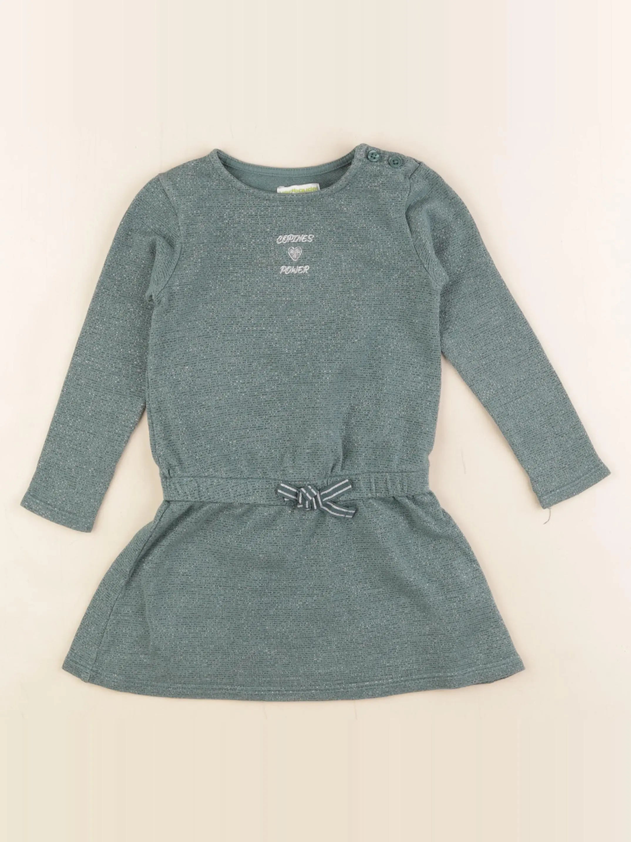 Vertbaudet - robe vert - 3 ans