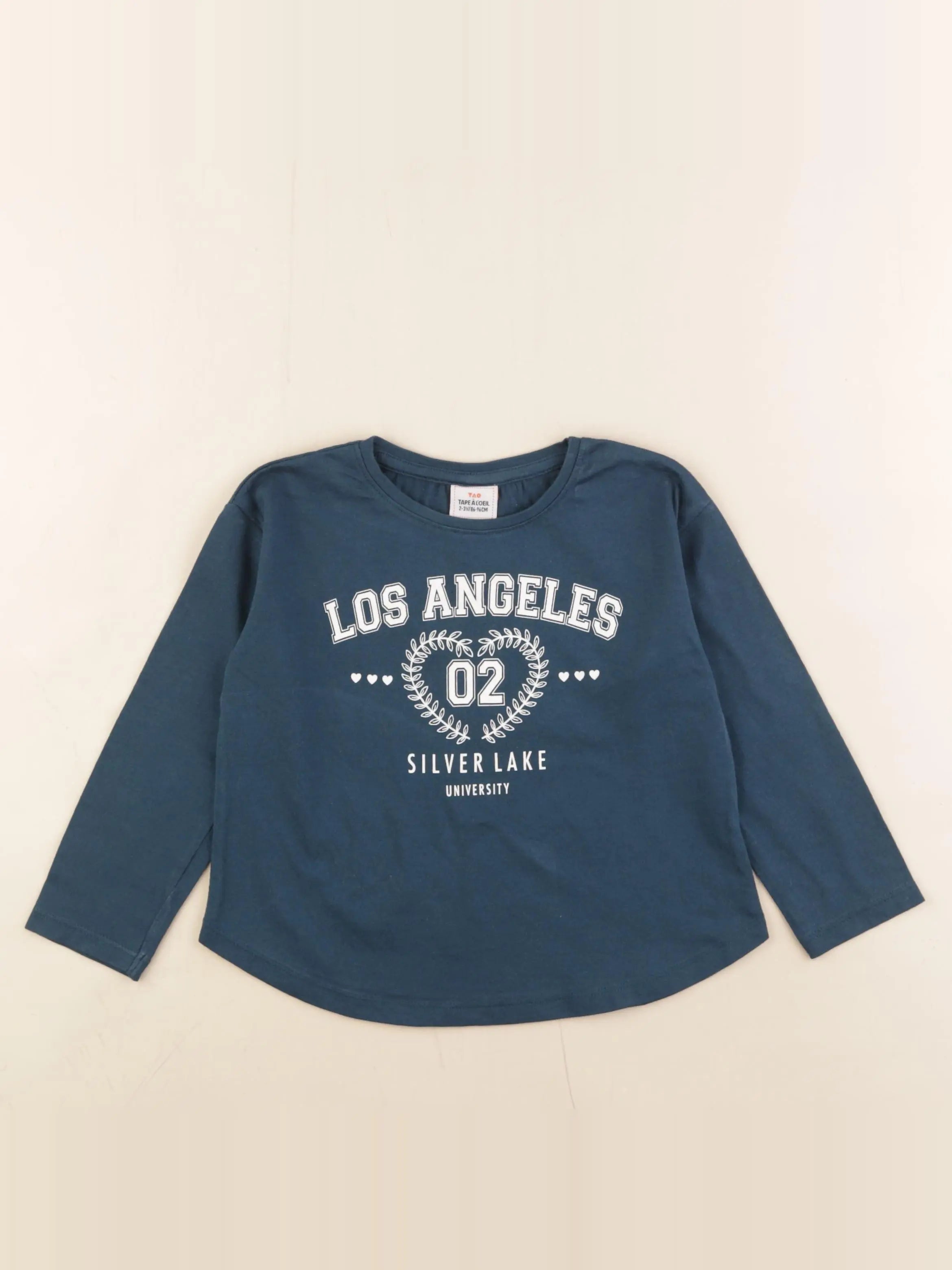 Tape à l'oeil - tee-shirt bleu - 2/3 ans