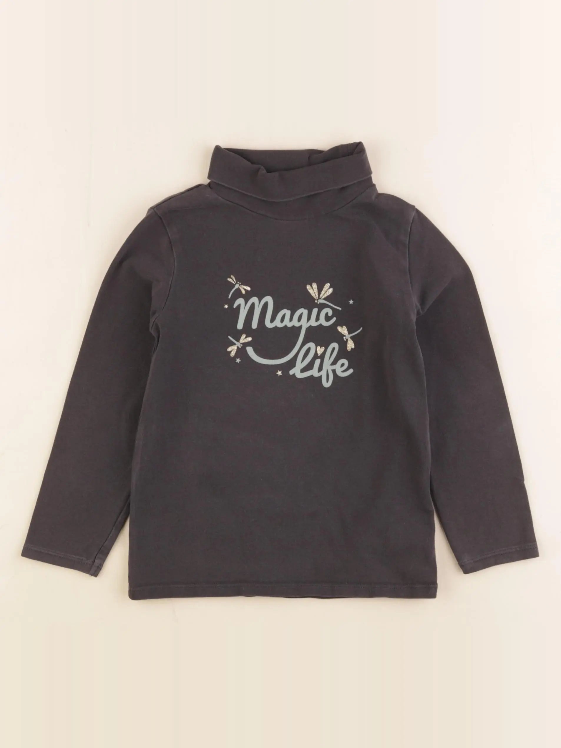 Vertbaudet - sous-pull gris - 4 ans