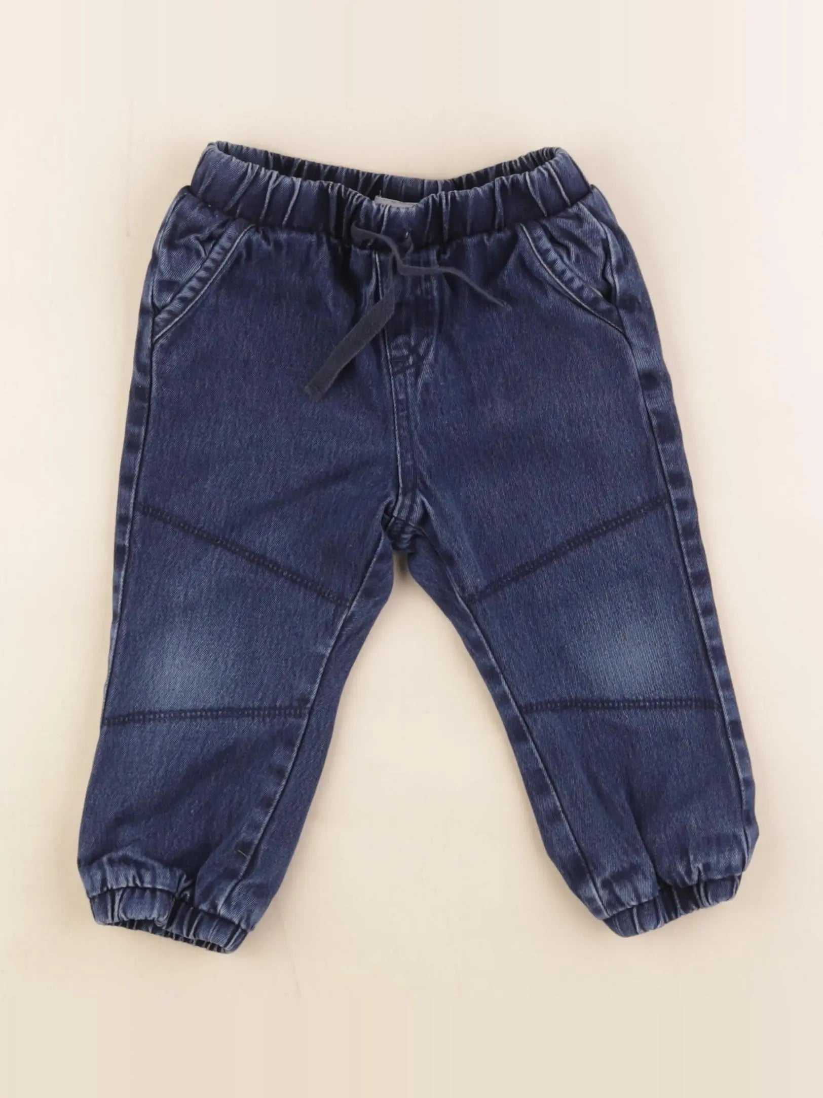 Vertbaudet - jean doublé bleu - 18 mois