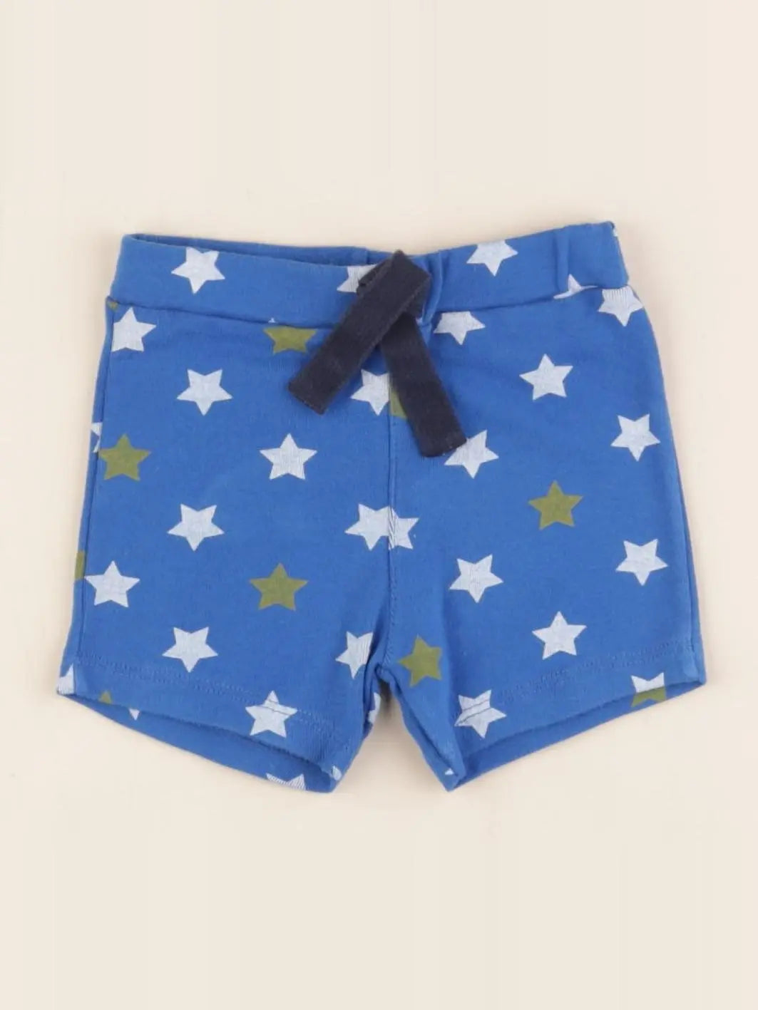 Petit Bateau - short bleu - 6 mois