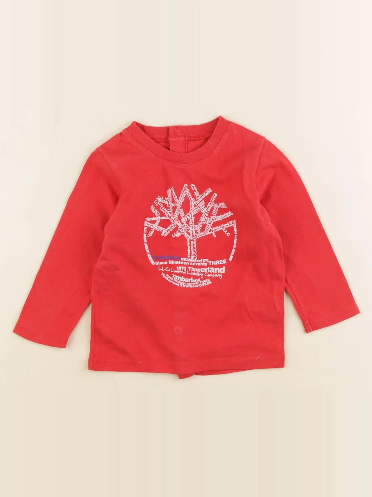 Timberland - tee-shirt rouge - 12 mois