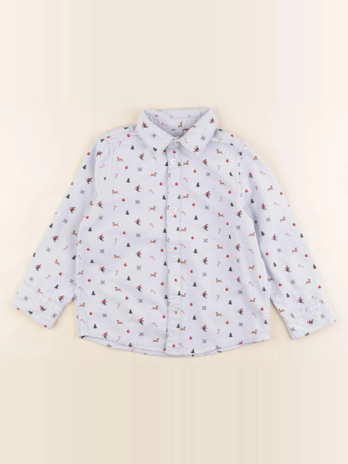 Vertbaudet - chemise bleu - 4 ans