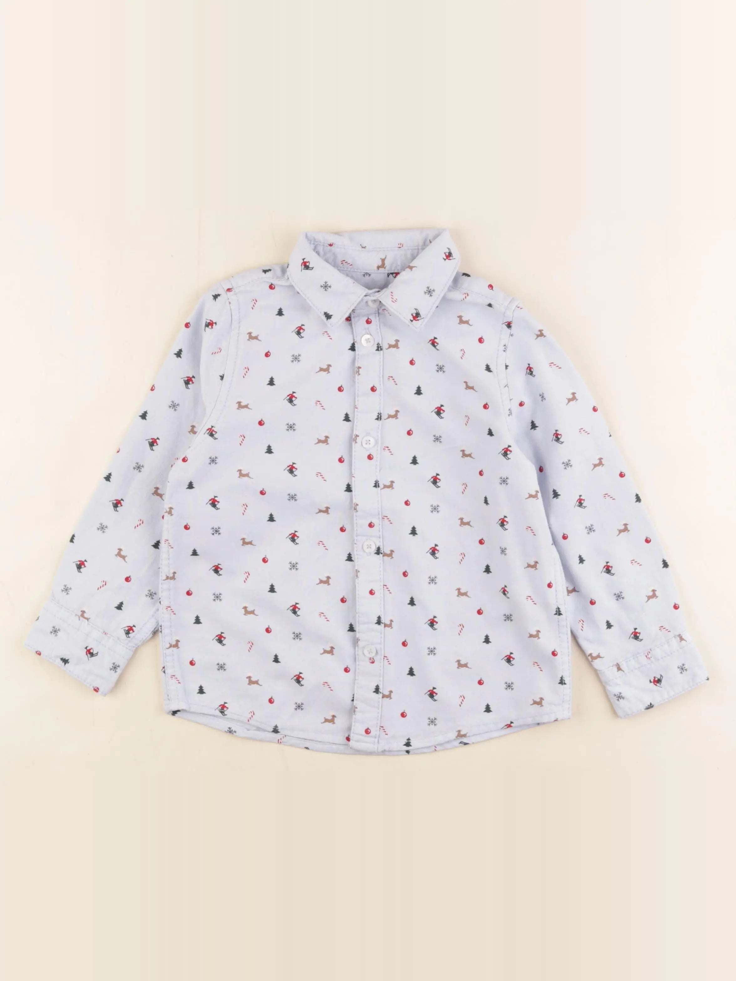 Vertbaudet - chemise bleu - 4 ans