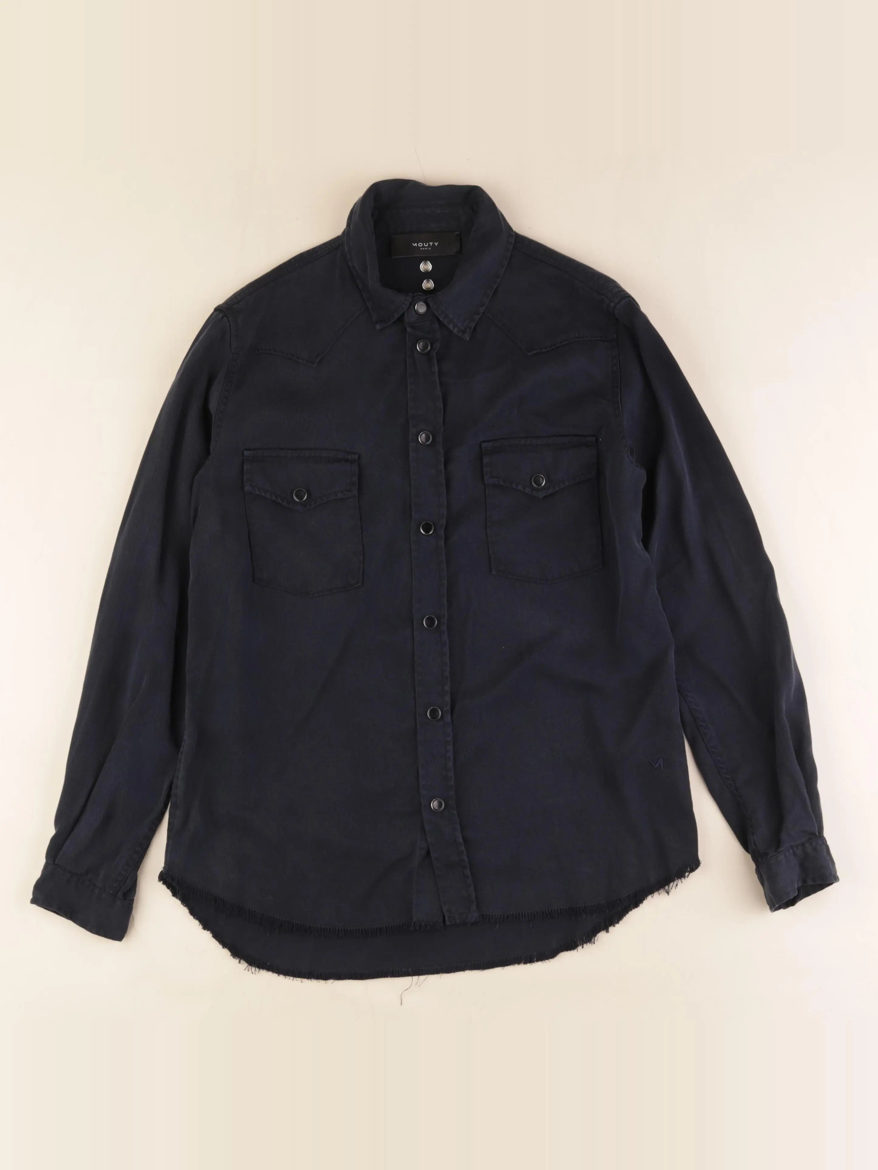 Mouty - chemise bleu - 10 ans