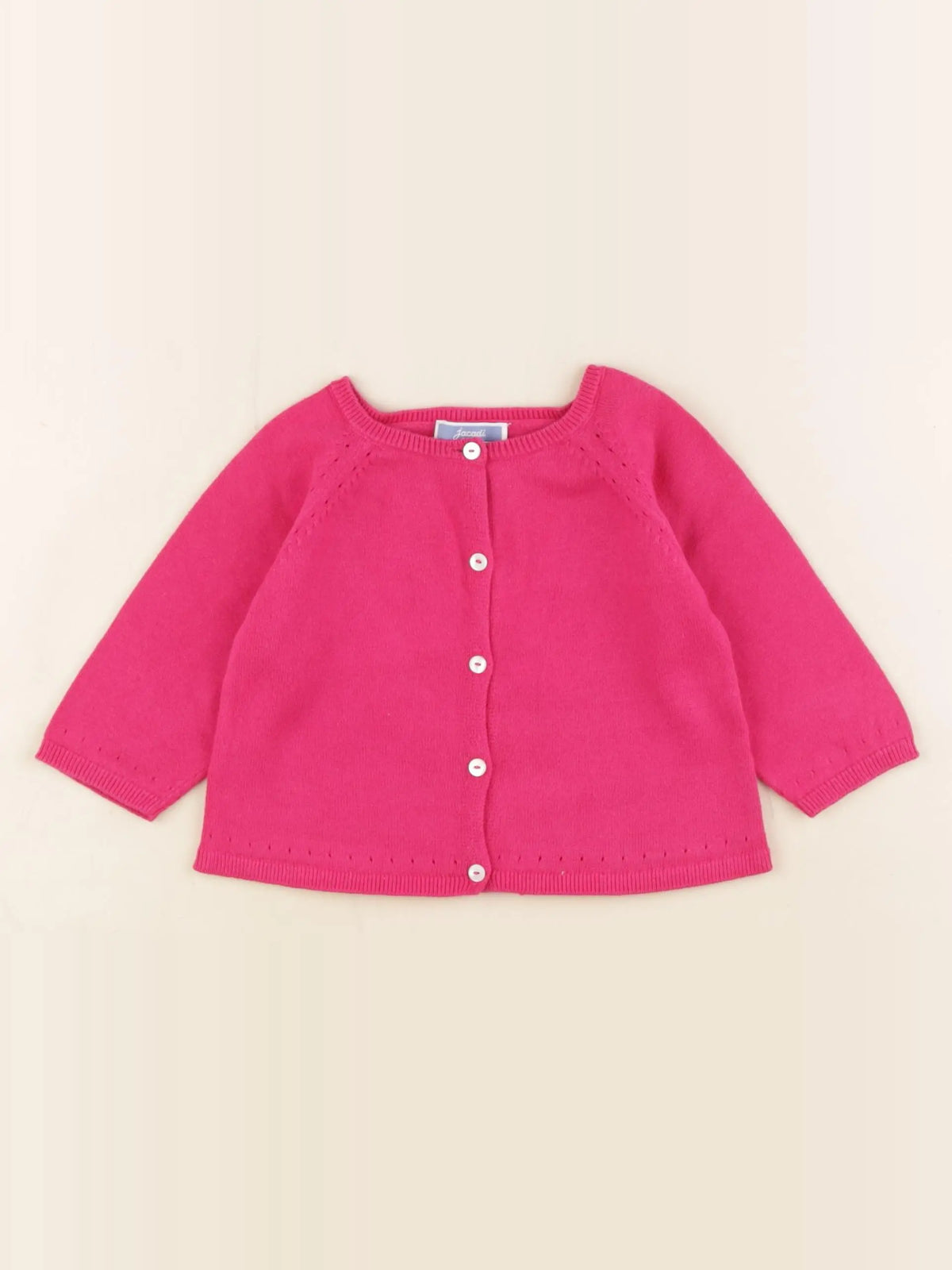 Jacadi - gilet rose - 6 mois