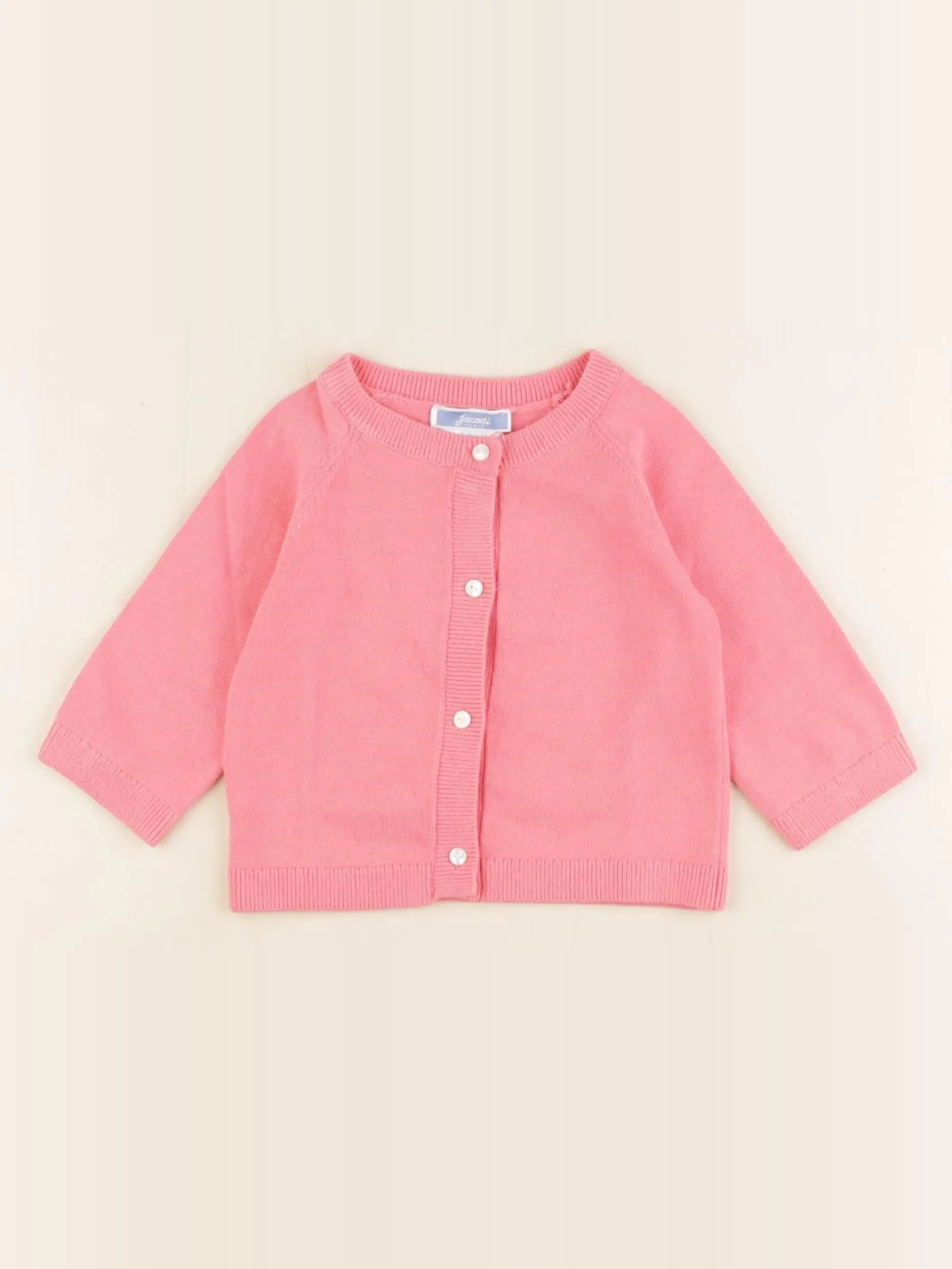 Jacadi - gilet rose - 6 mois