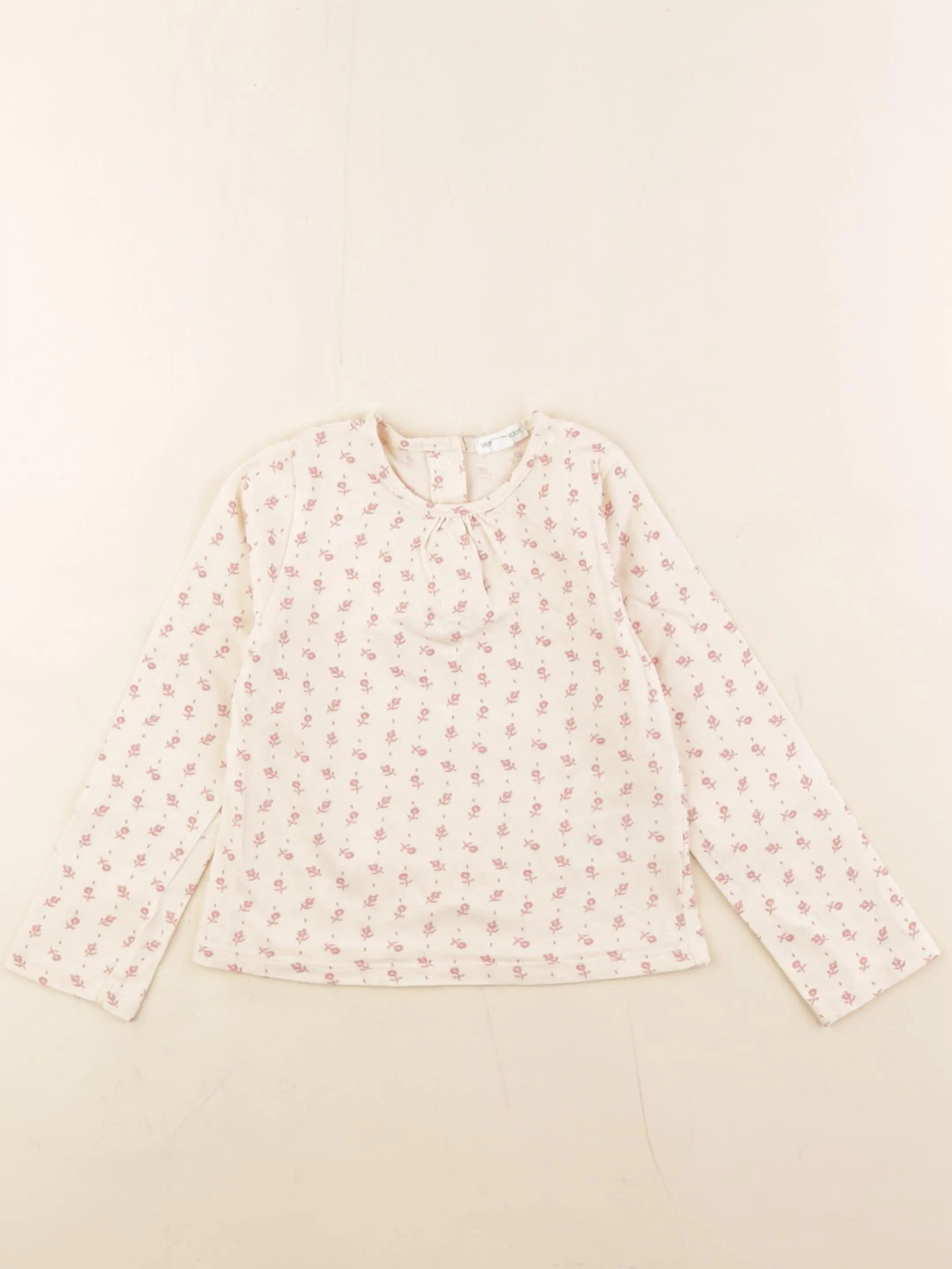 Vertbaudet - tee-shirt beige - 36 mois