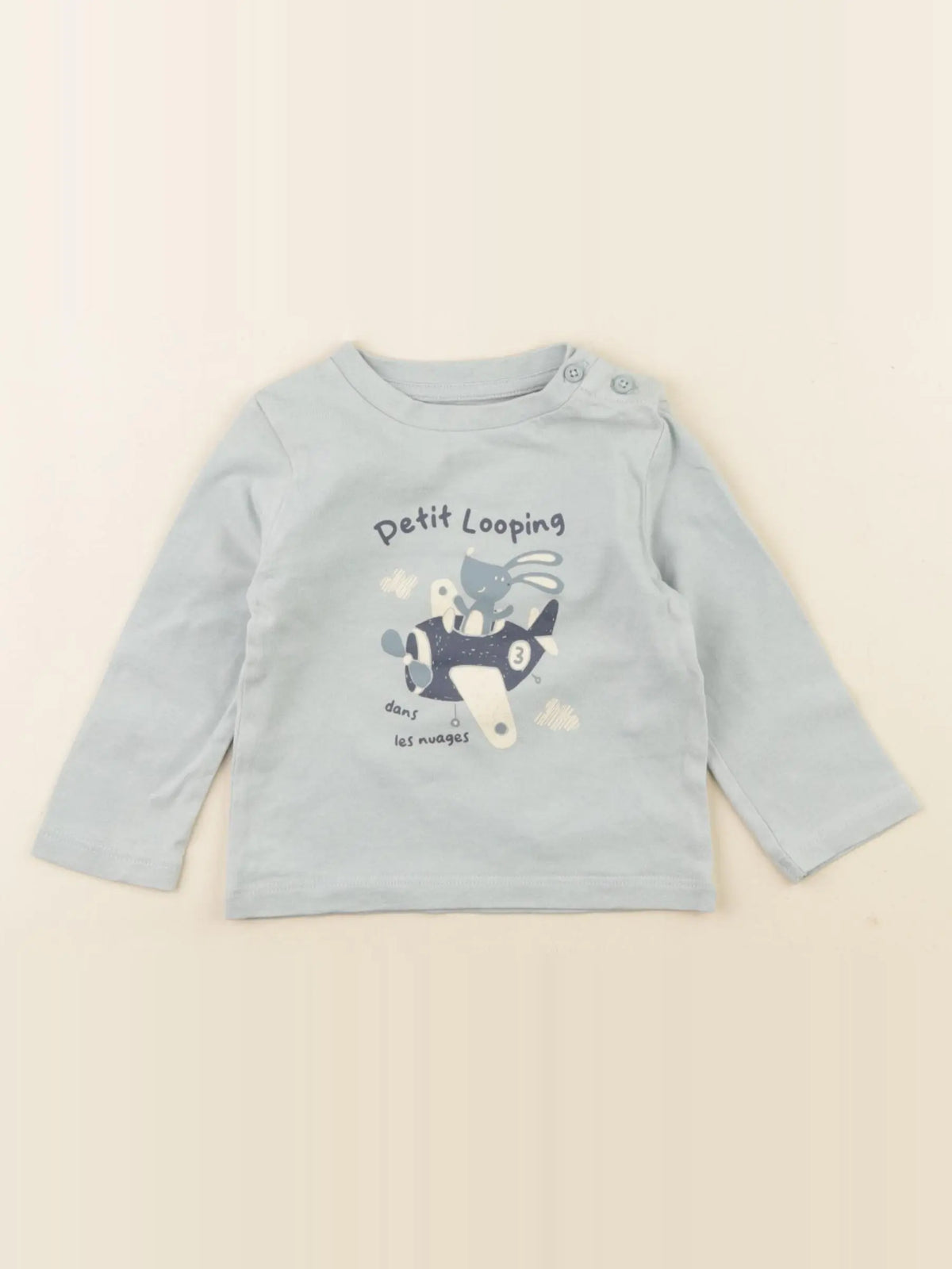 Vertbaudet - tee-shirt vert - 6 mois