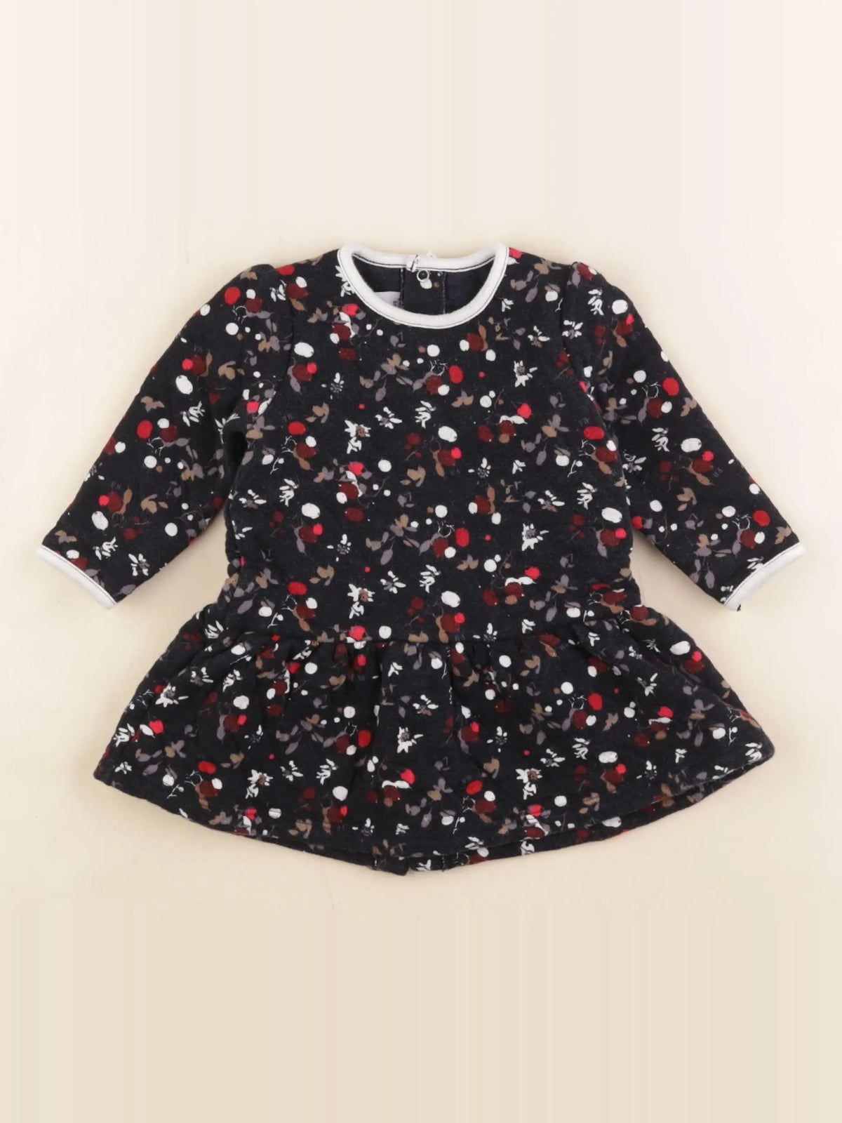 Petit Bateau - robe bleu - 6 mois