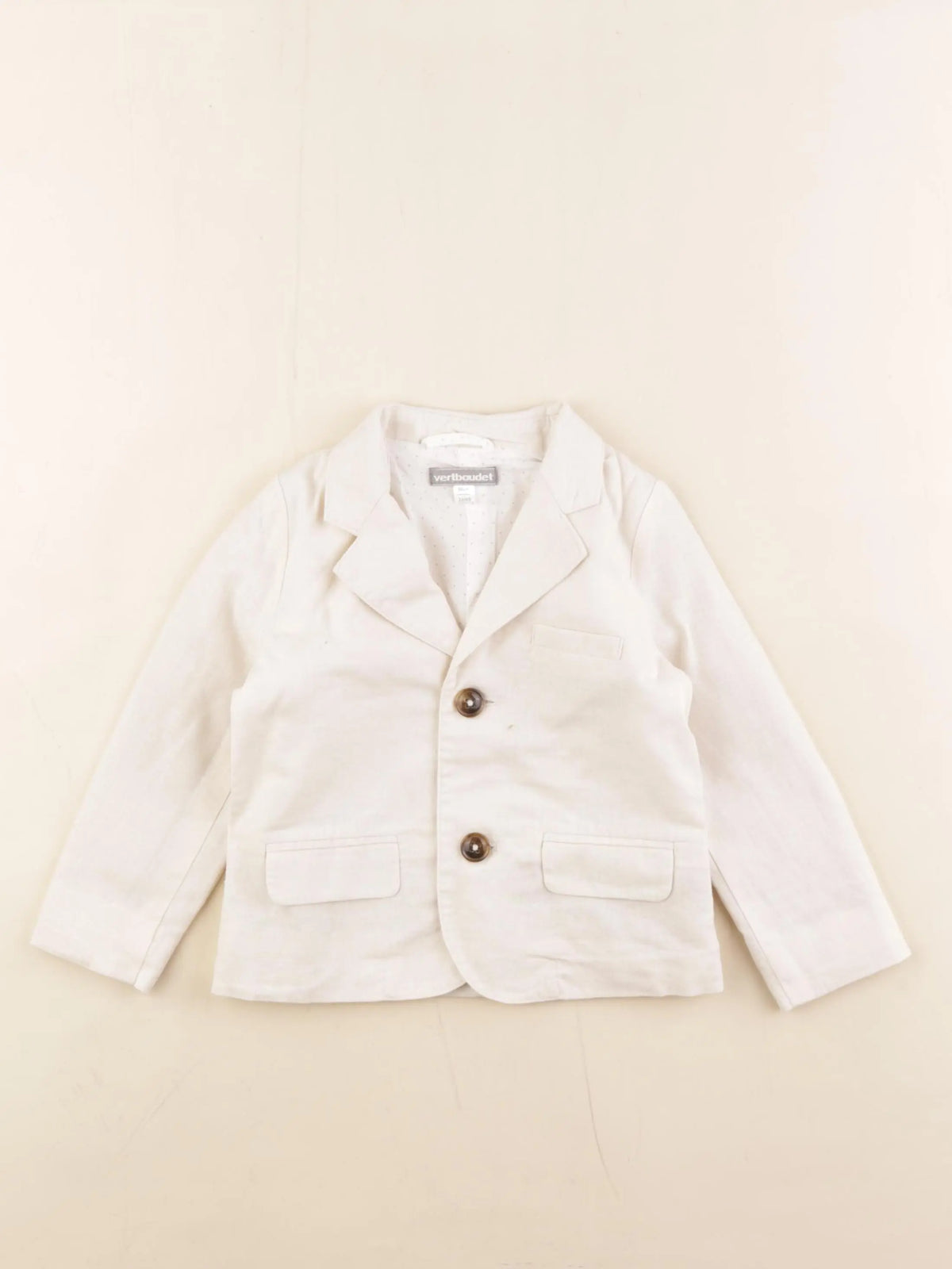 Vertbaudet - veste beige - 2 ans