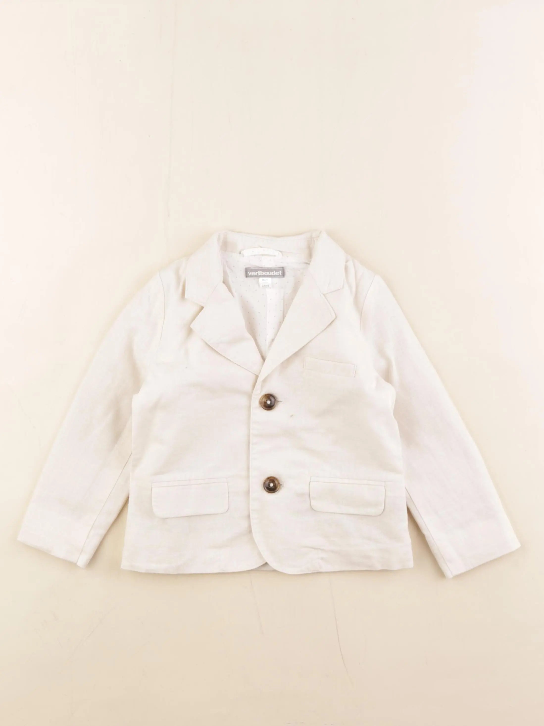 Vertbaudet - veste beige - 2 ans