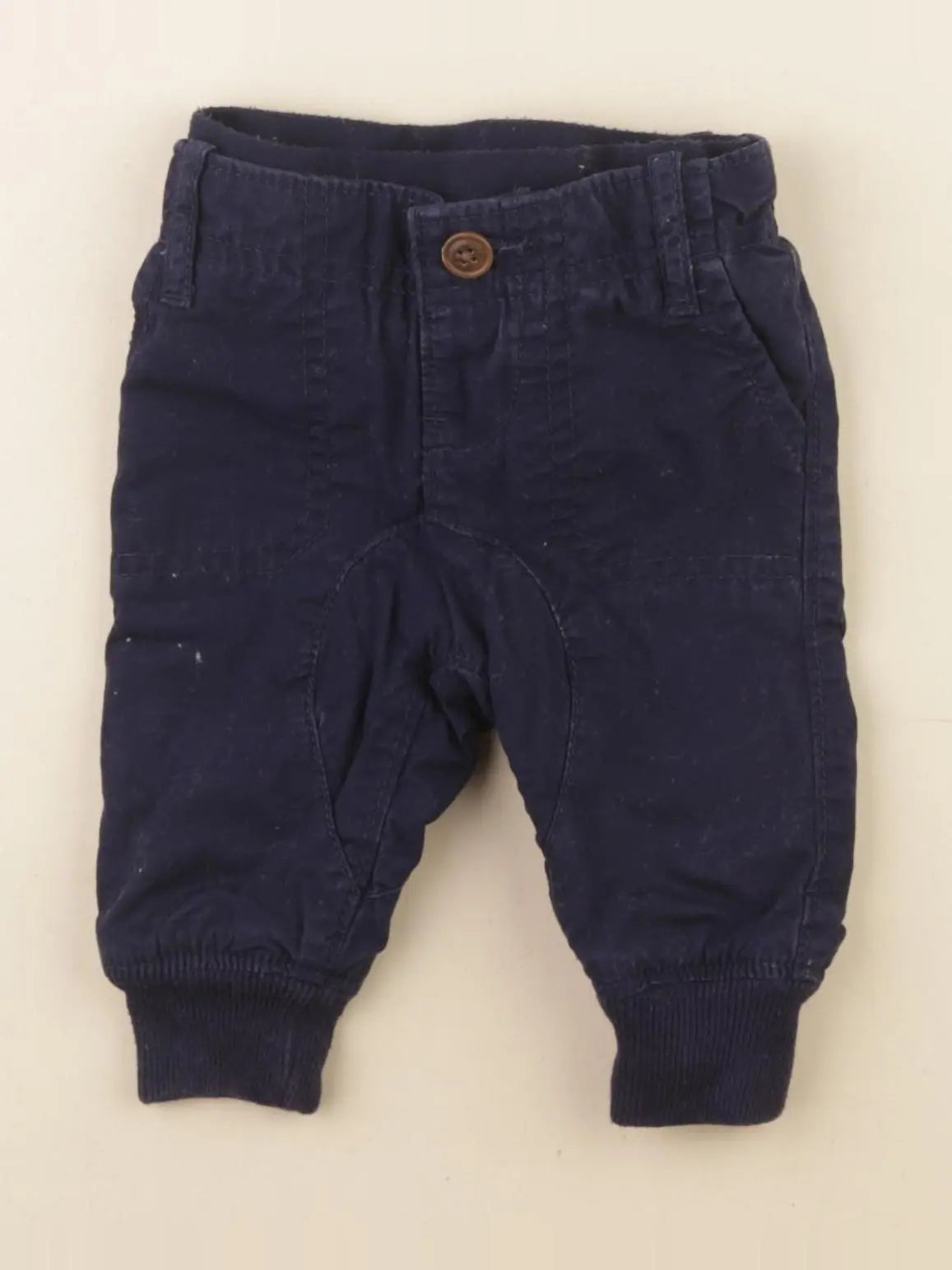 GAP - pantalon doublé bleu - 0/3 mois