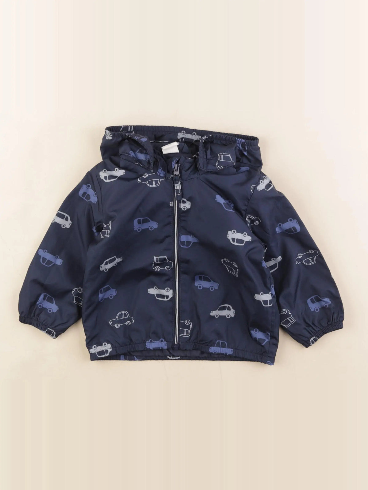 H&M - coupe-vent bleu - 6/9 mois