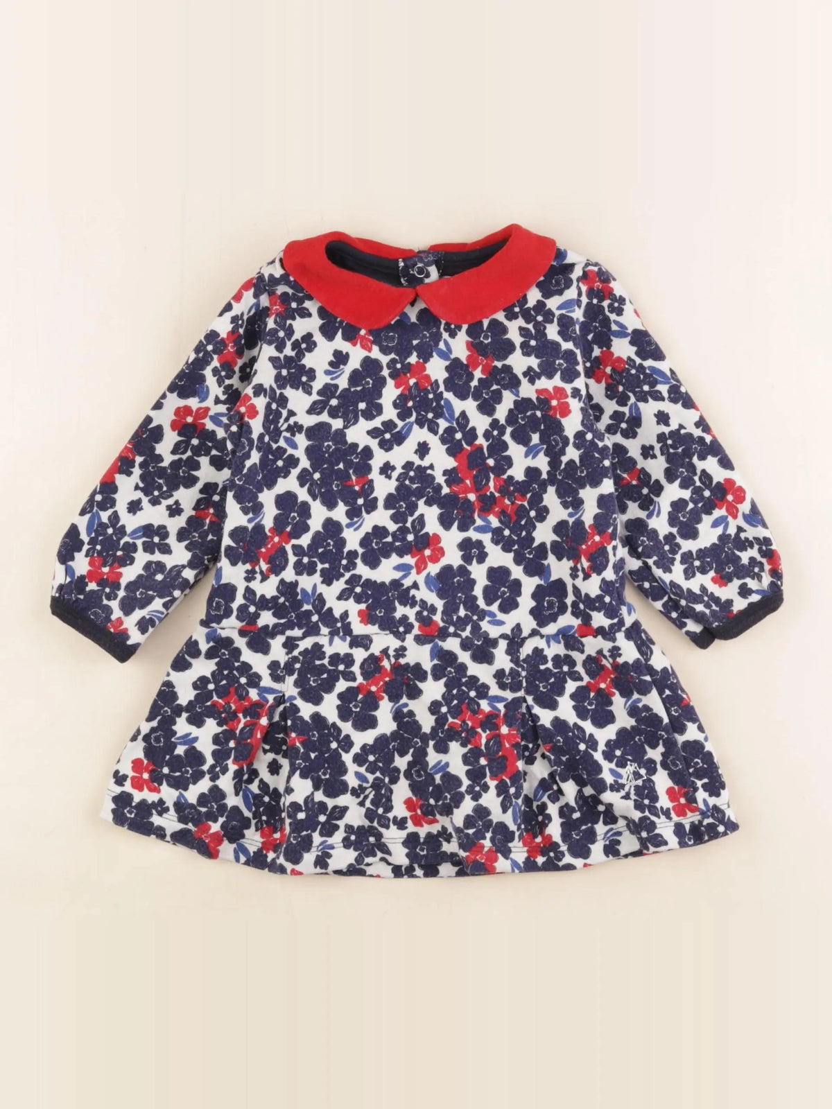 Petit Bateau - robe multicolore - 12 mois