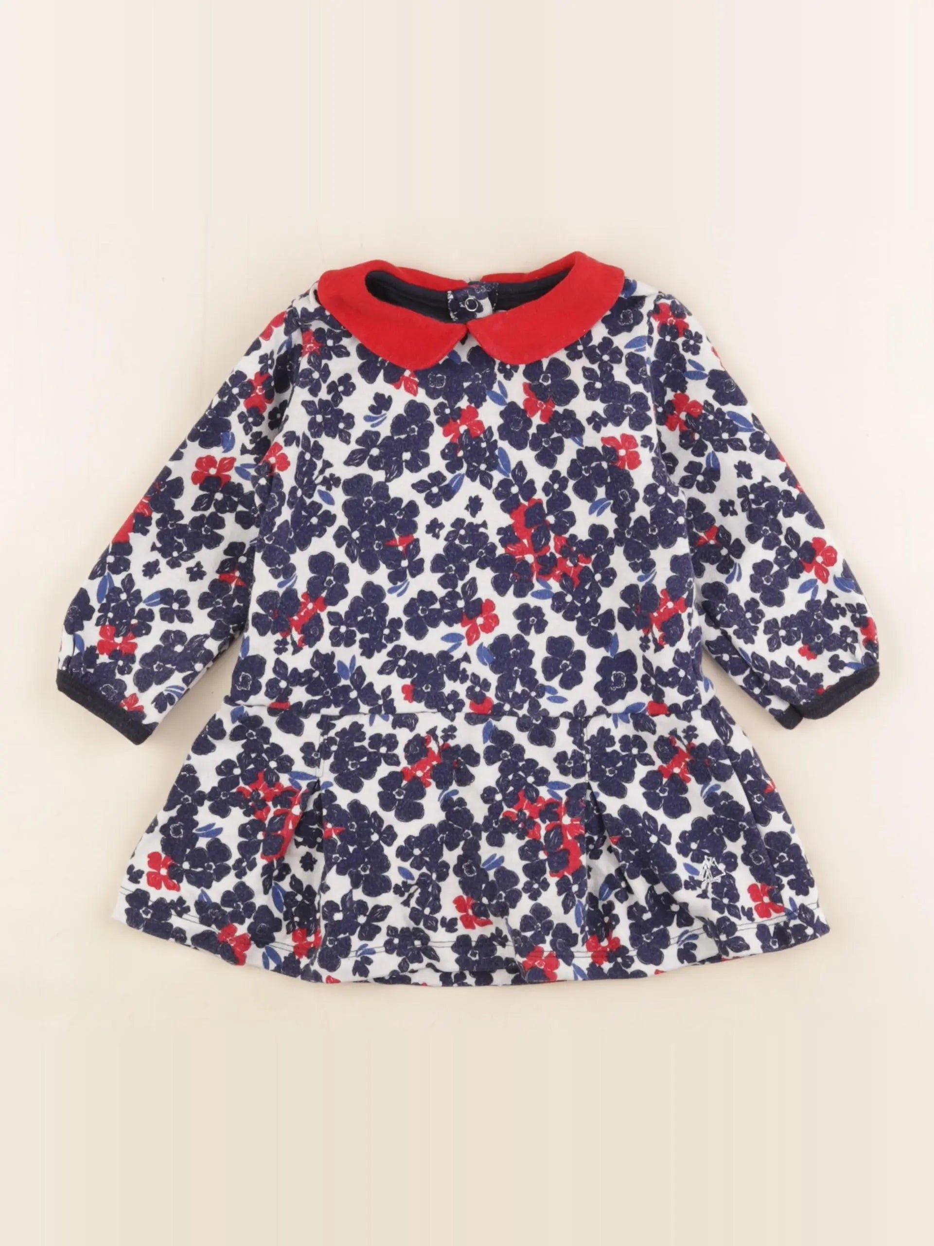 Petit Bateau - robe multicolore - 12 mois