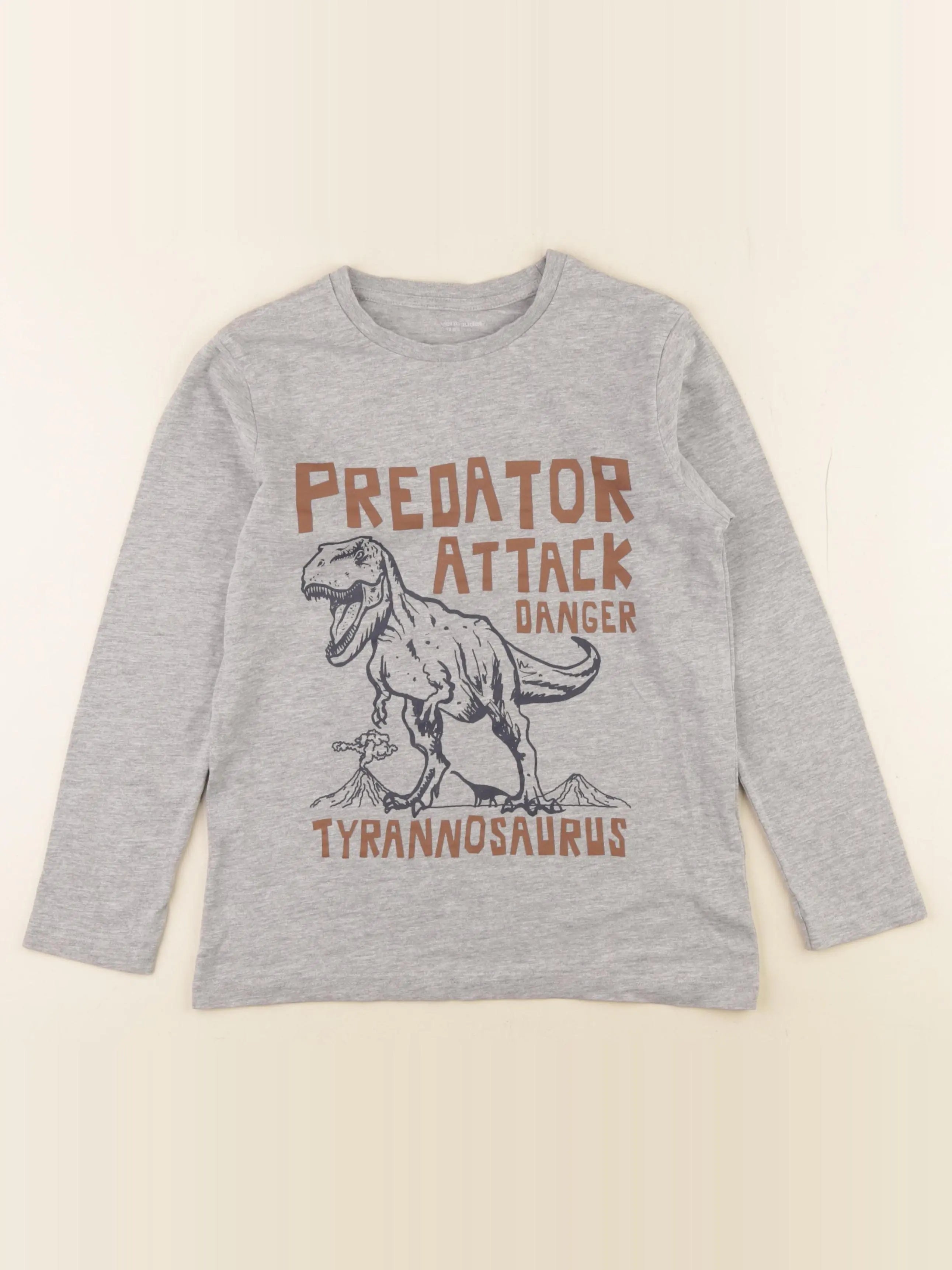 Vertbaudet - tee-shirt gris - 10 ans