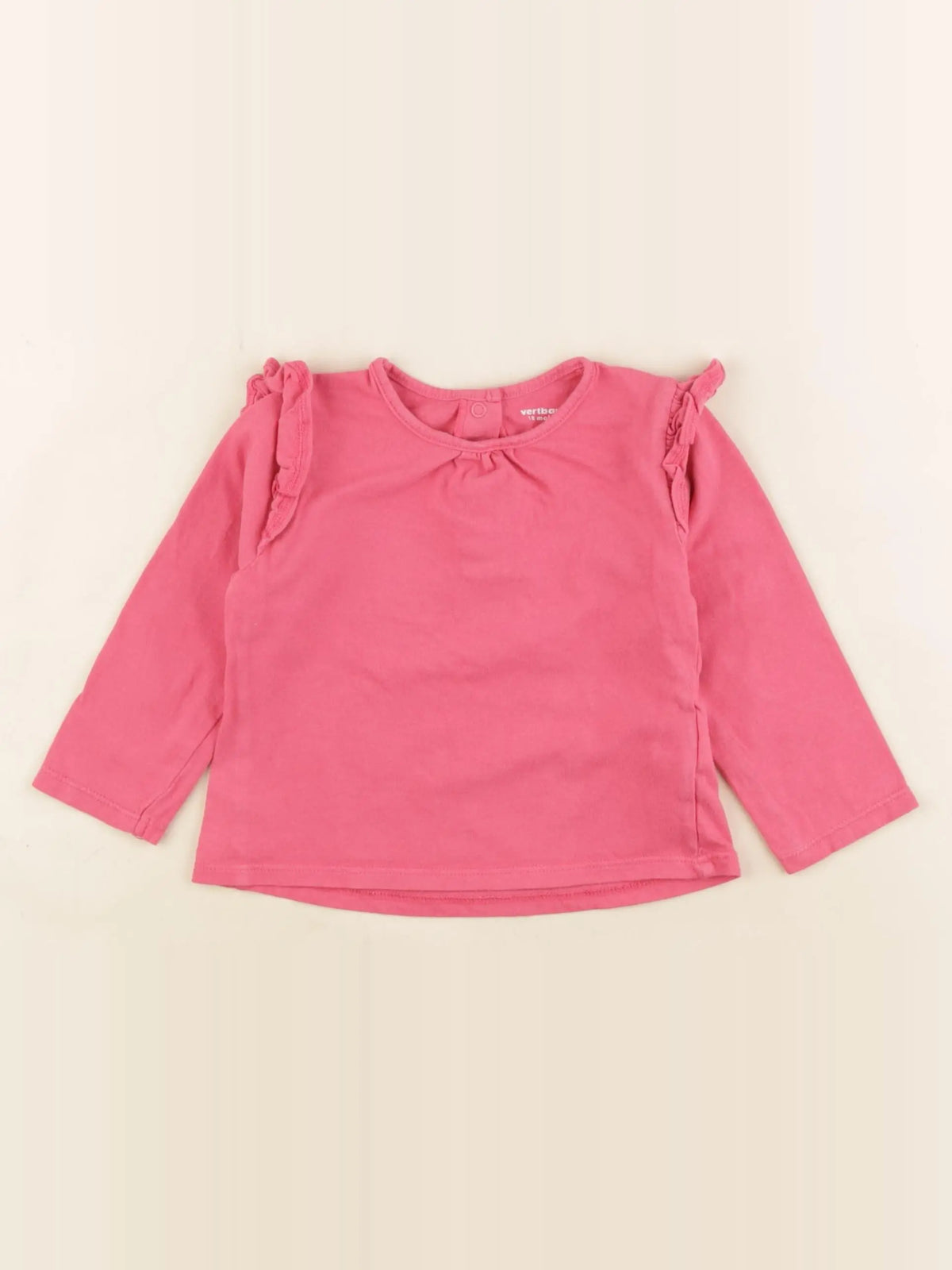 Vertbaudet - tee-shirt rose - 18 mois