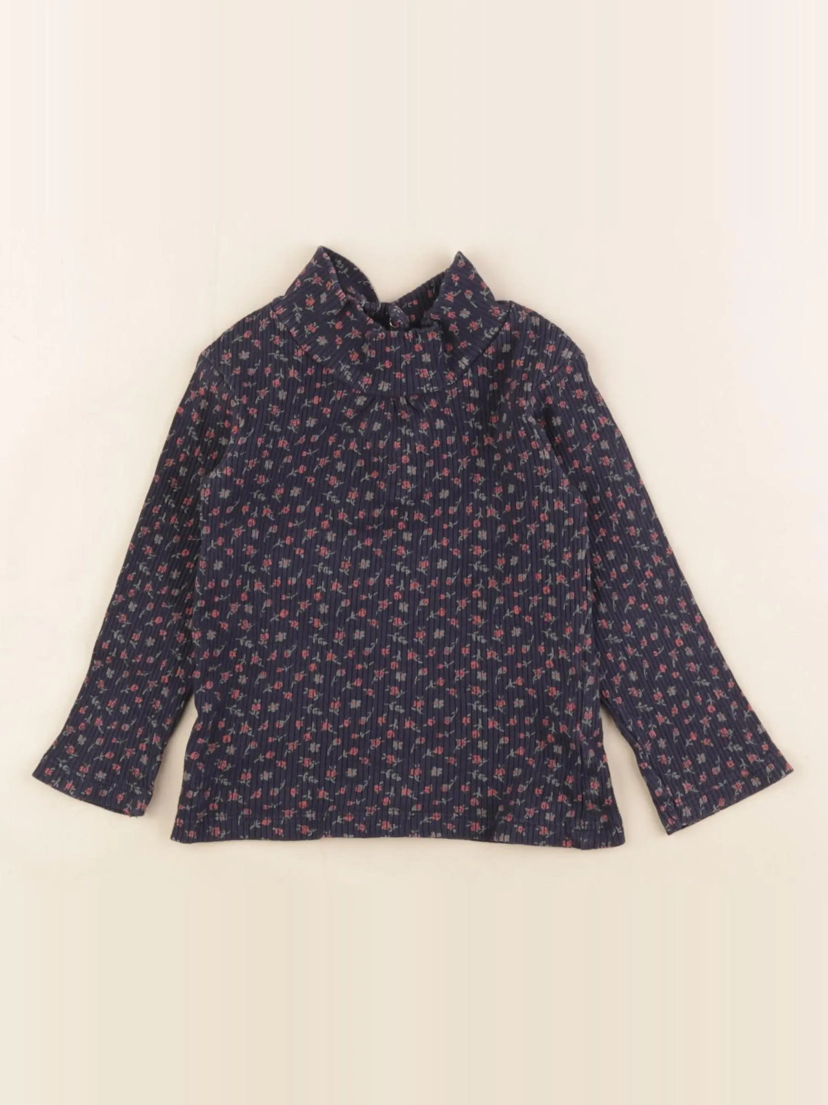 Vertbaudet - sous-pull bleu - 12 mois