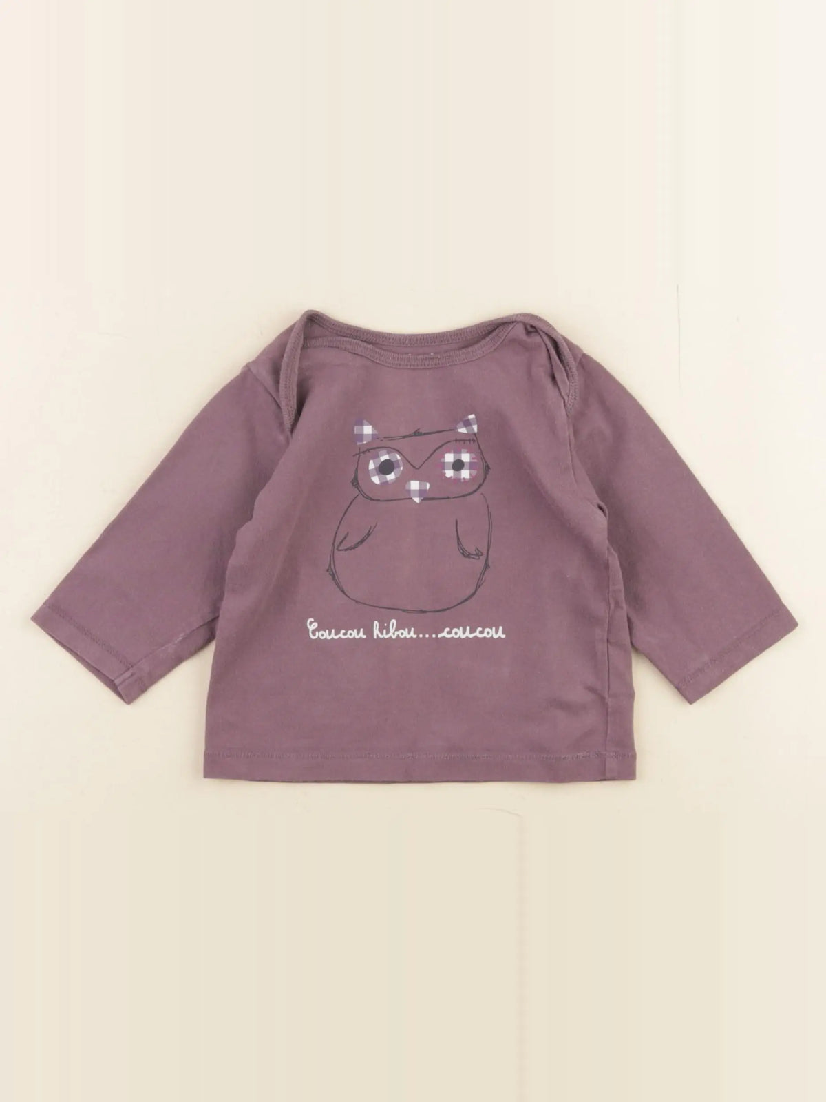 Vertbaudet - tee-shirt violet - 6 mois