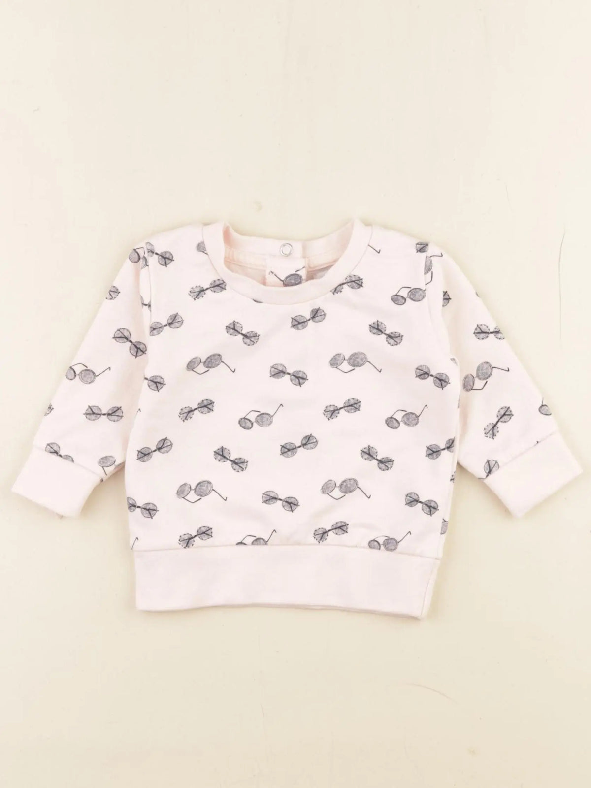 Vertbaudet - sweat rose - 3 mois