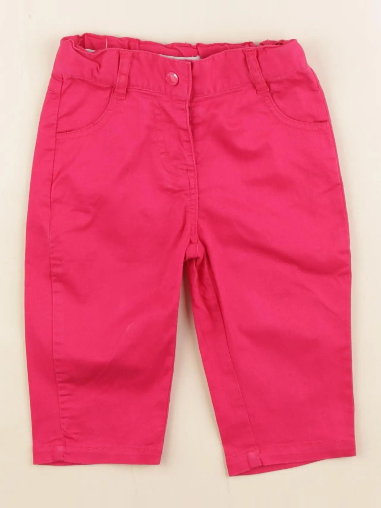 Vertbaudet - pantalon rose - 9 mois