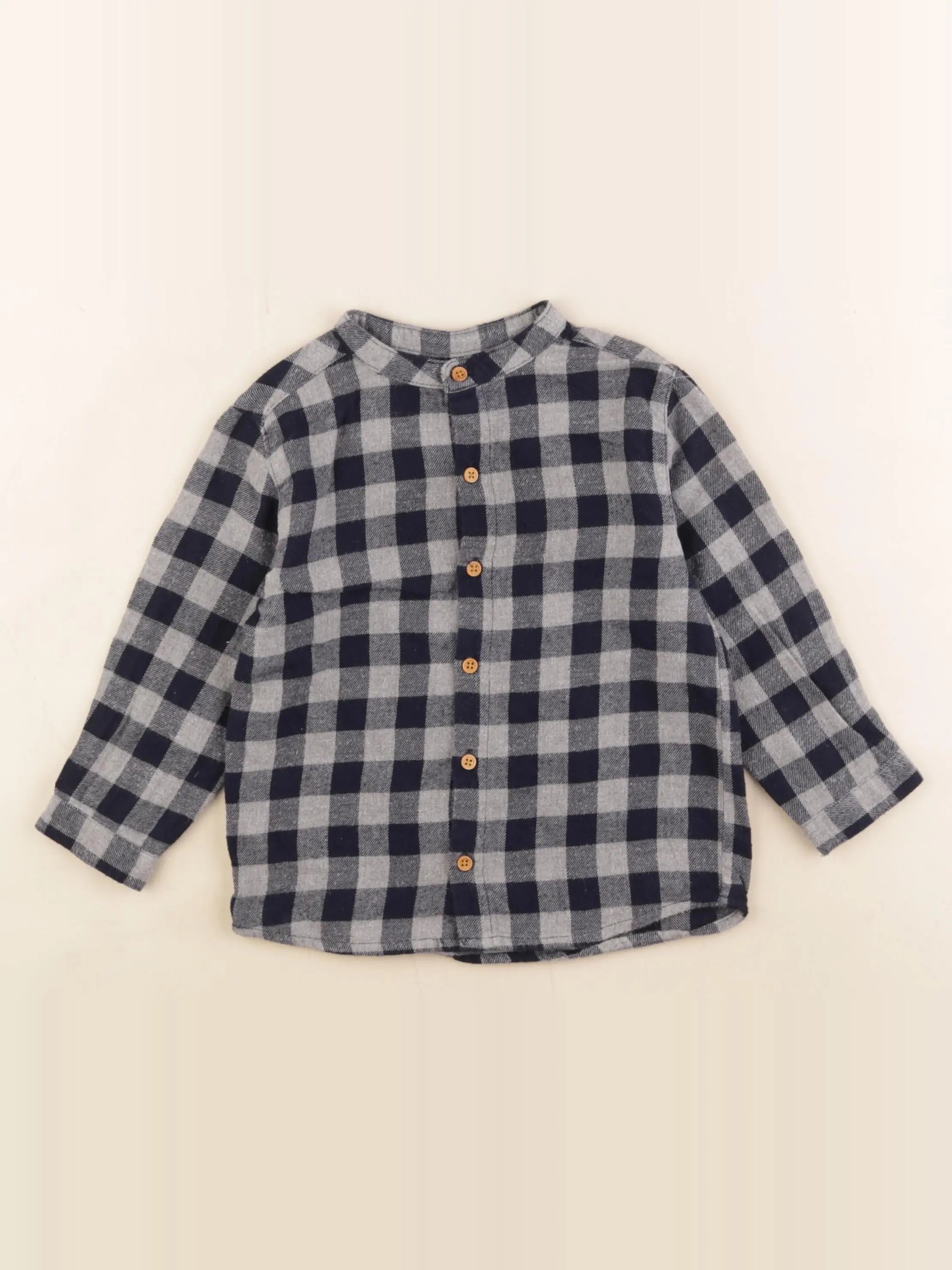 Boutchou - chemise bleu - 24 mois