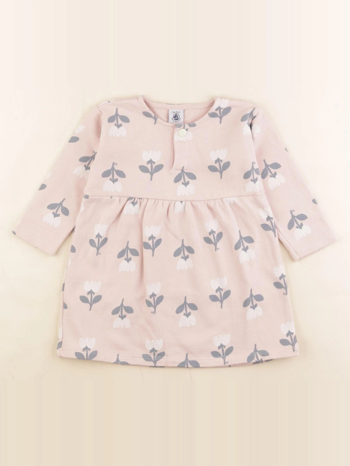 Petit Bateau - robe rose - 18 mois