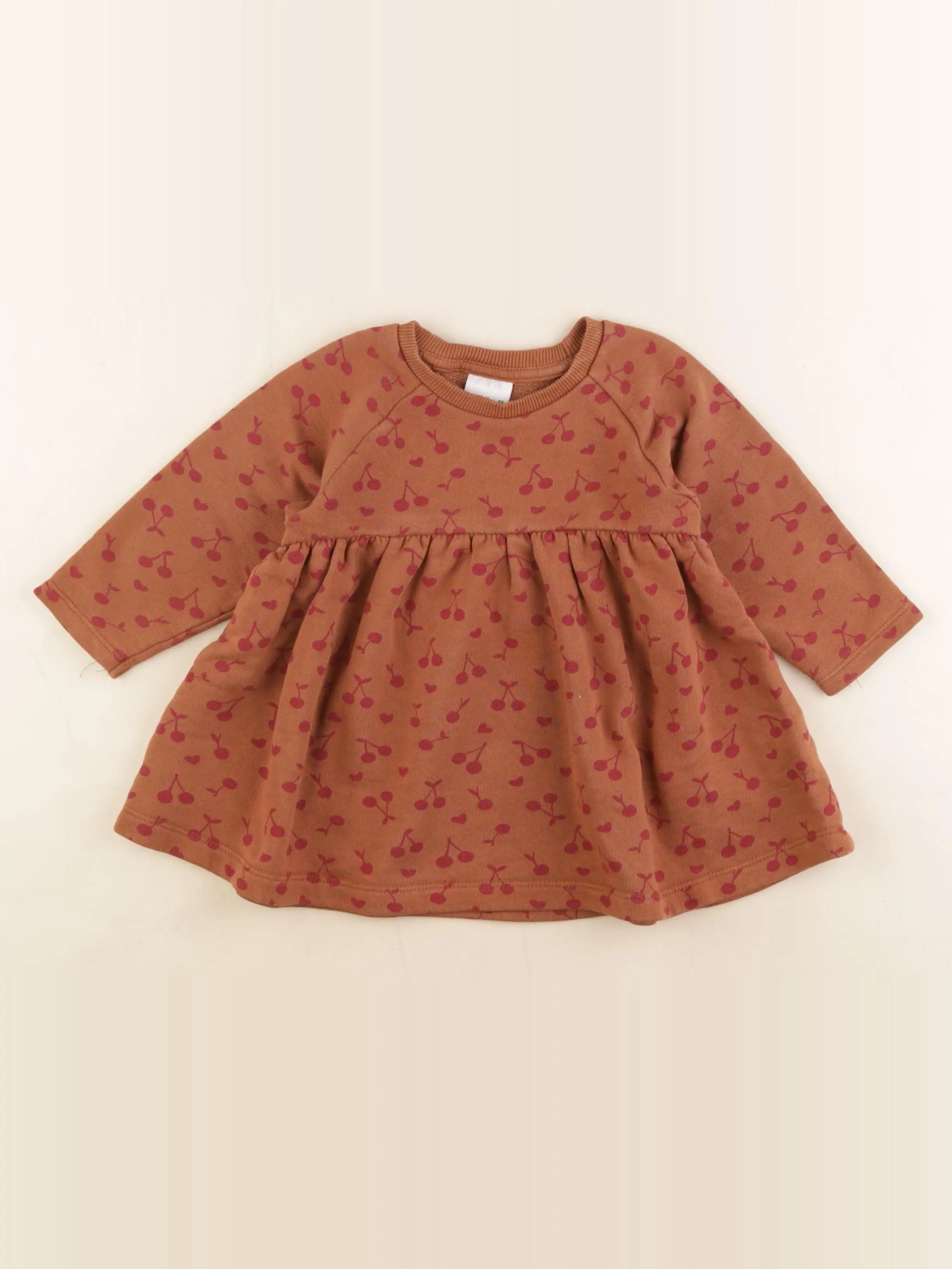 Zara - robe marron - 12/18 mois