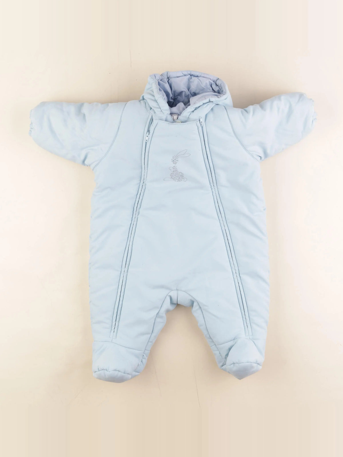 Petit Bateau - combi-pilote bleu - 6 mois