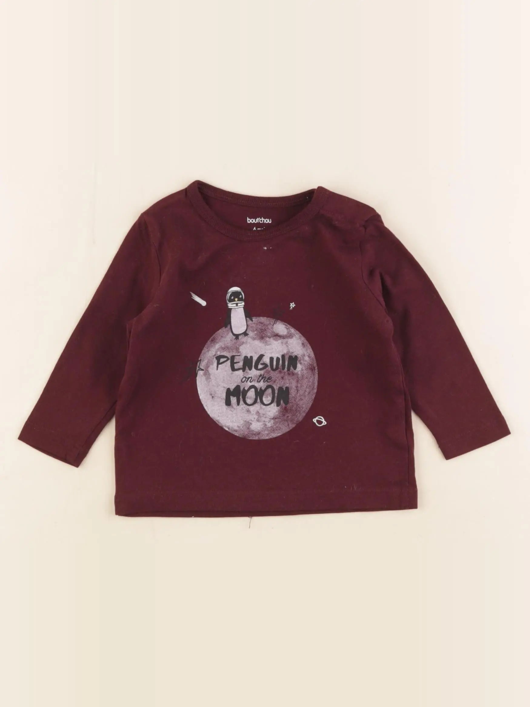 Boutchou - tee-shirt rouge - 6 mois