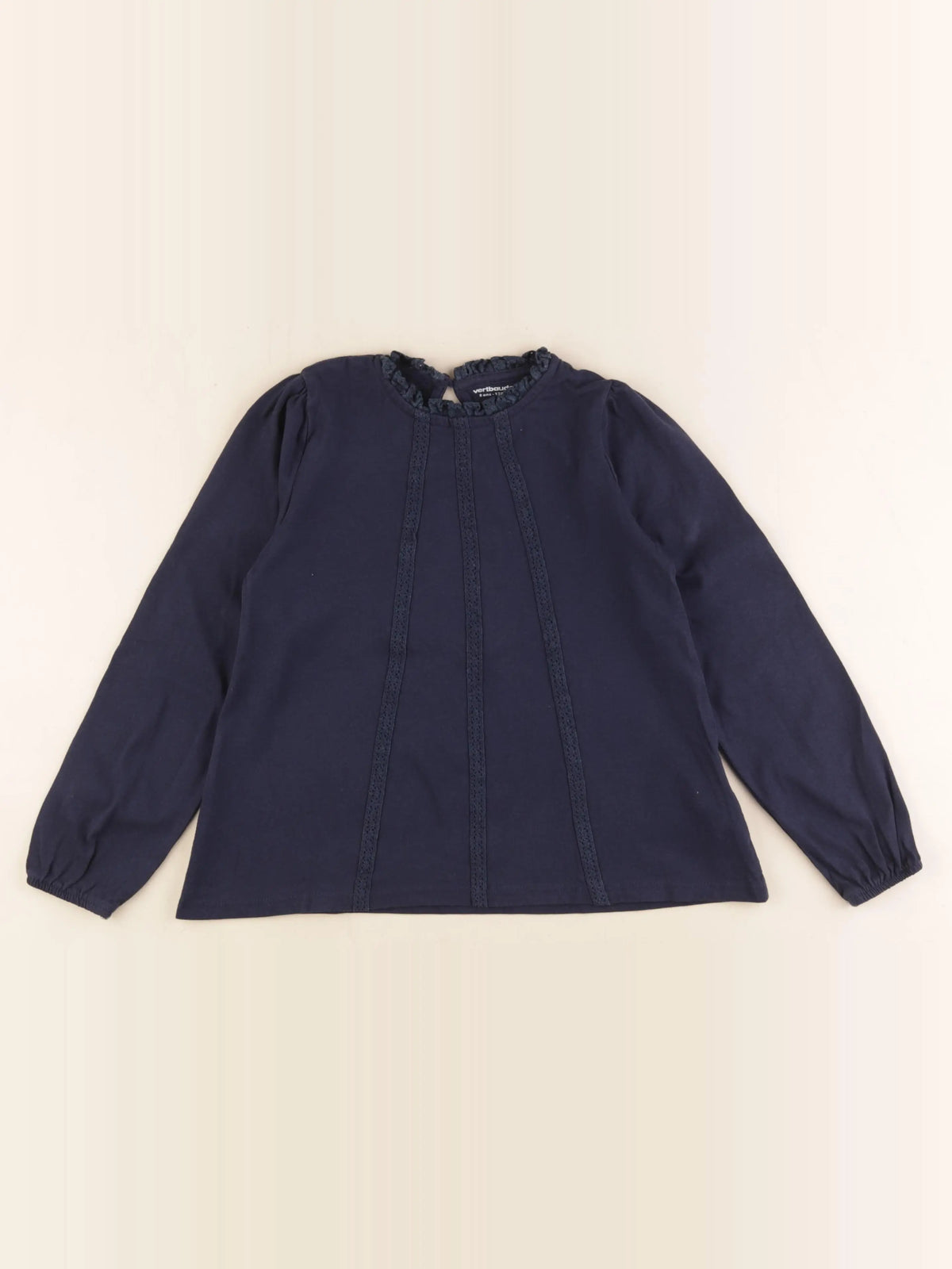 Vertbaudet - tee-shirt bleu - 8 ans