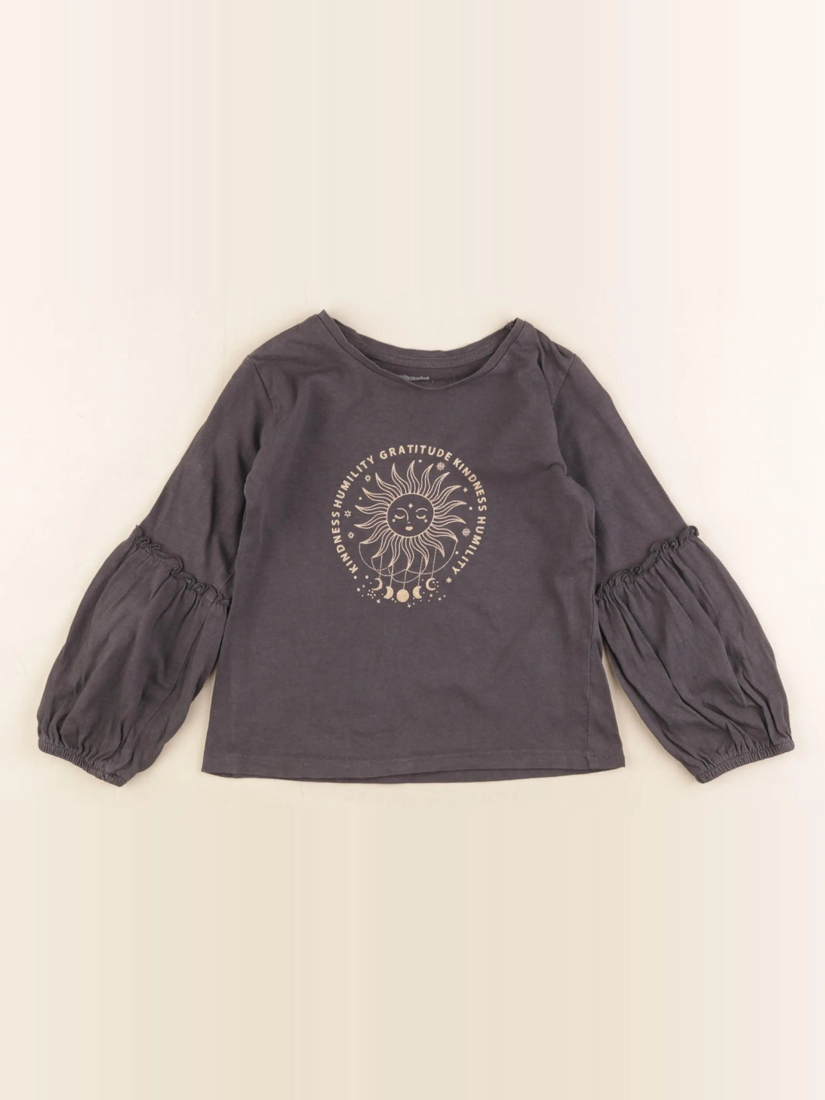Vertbaudet - tee-shirt gris - 4 ans
