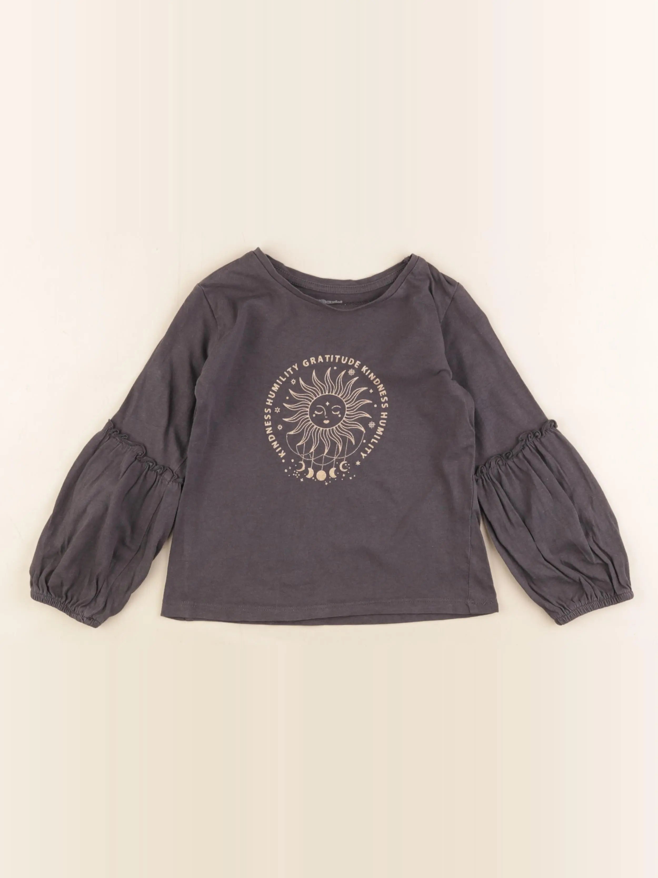 Vertbaudet - tee-shirt gris - 4 ans