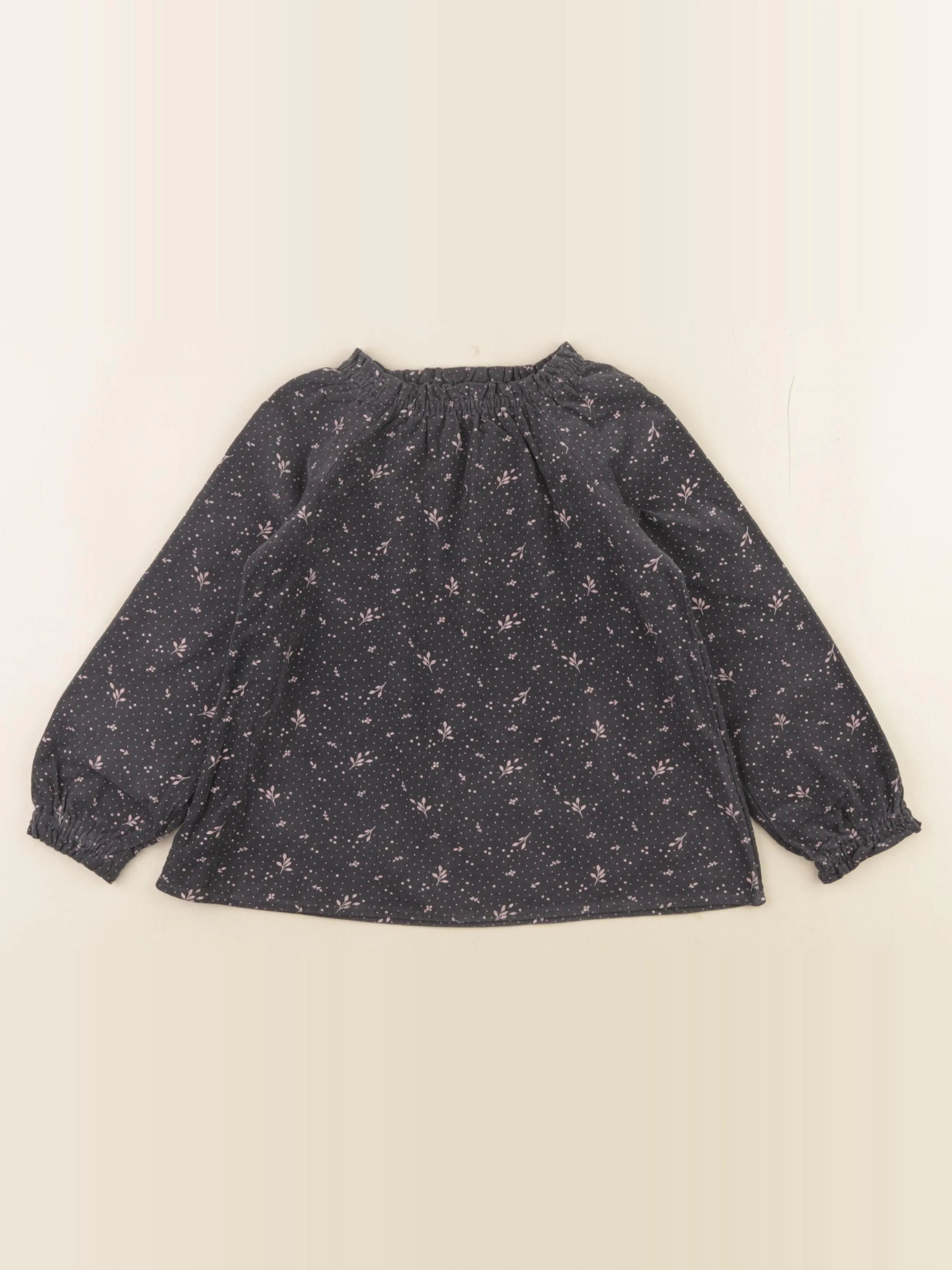 Vertbaudet - blouse gris, rose - 4 ans