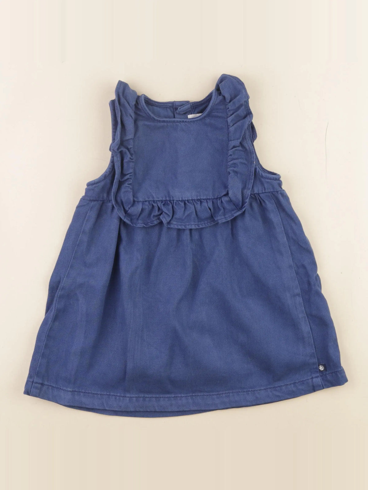 Petit Bateau - robe bleu - 18 mois