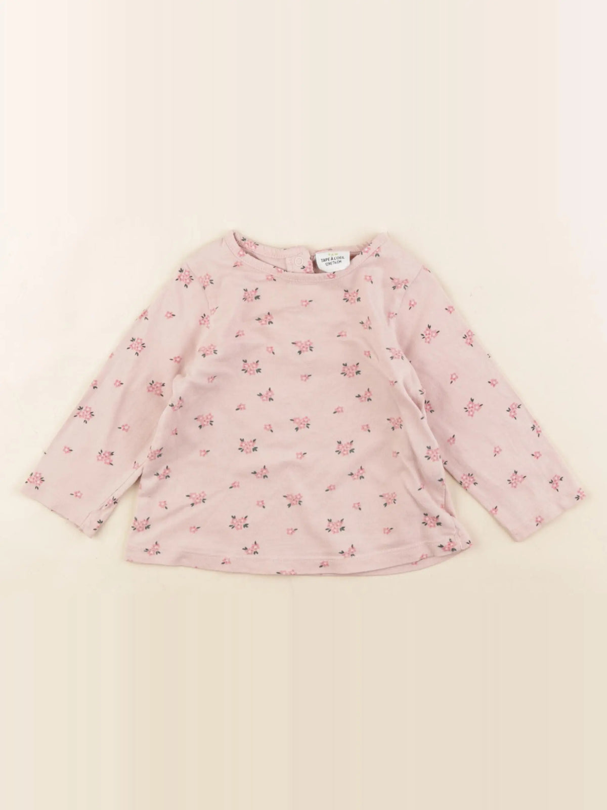 Tape à l'oeil - tee-shirt rose - 12 mois