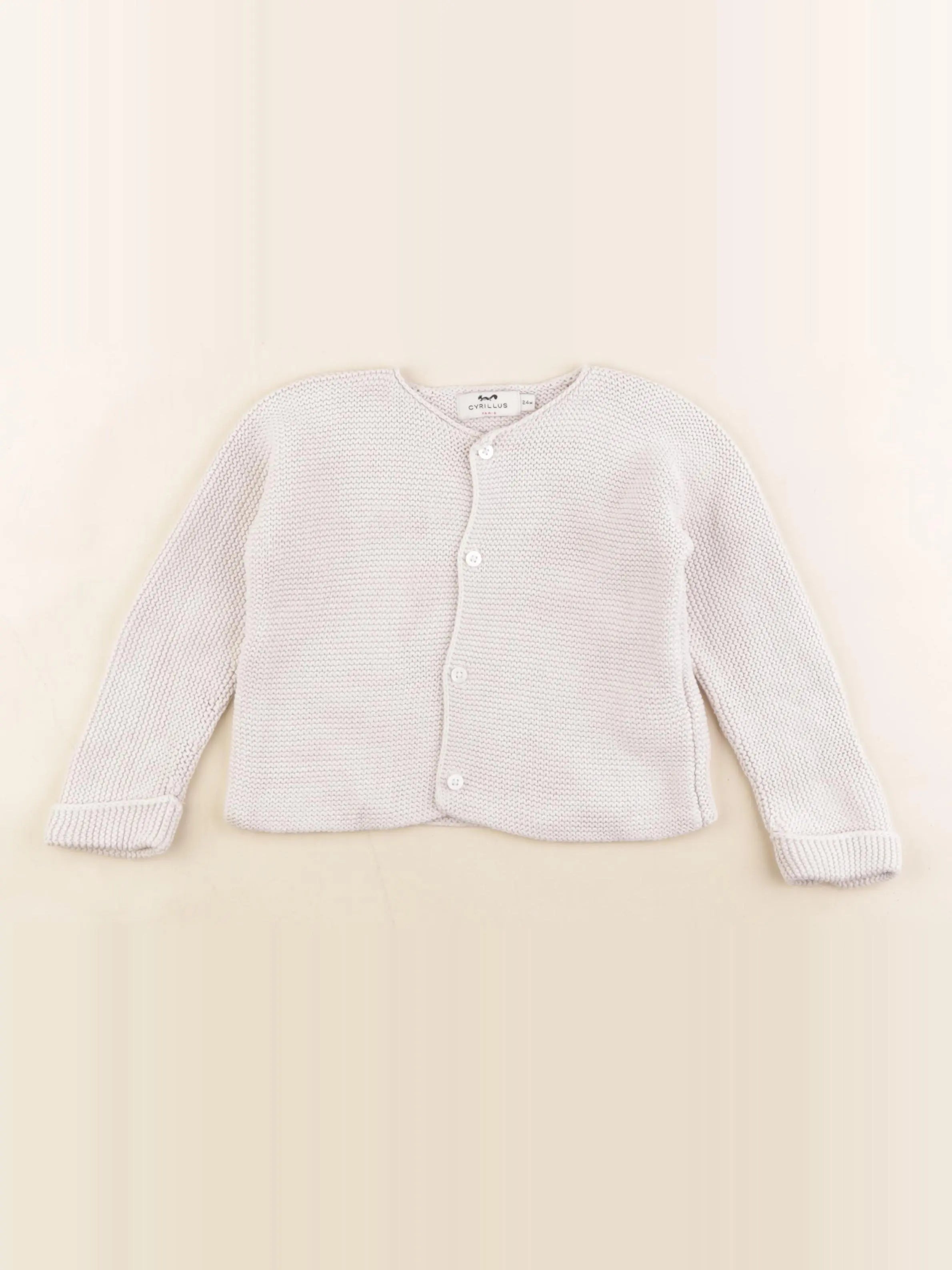 Cyrillus - gilet gris - 24 mois