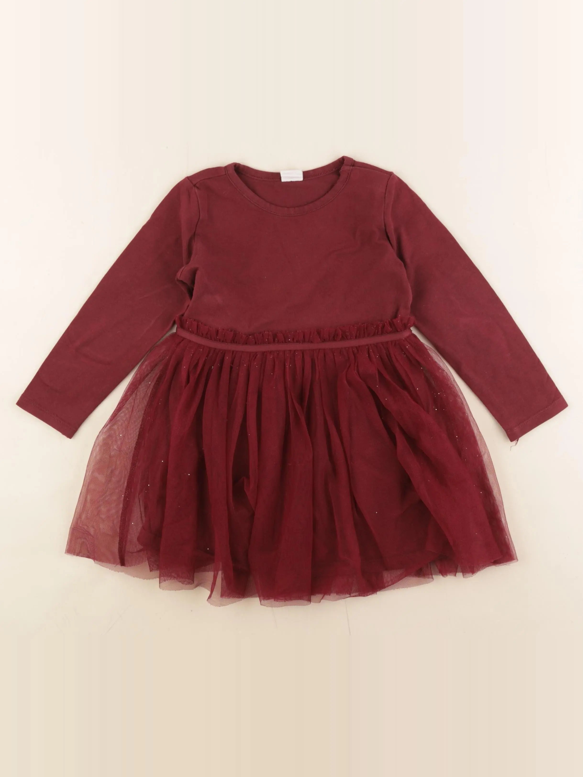 H&M - robe rouge - 12/18 mois