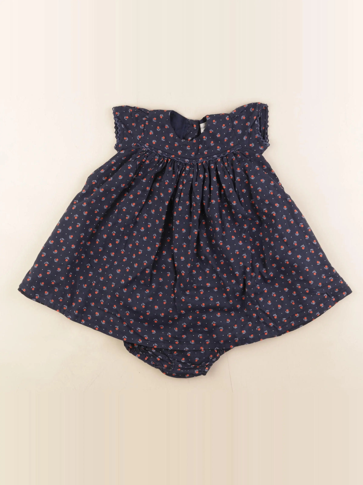 Bouchara - robe bleu - 12 mois