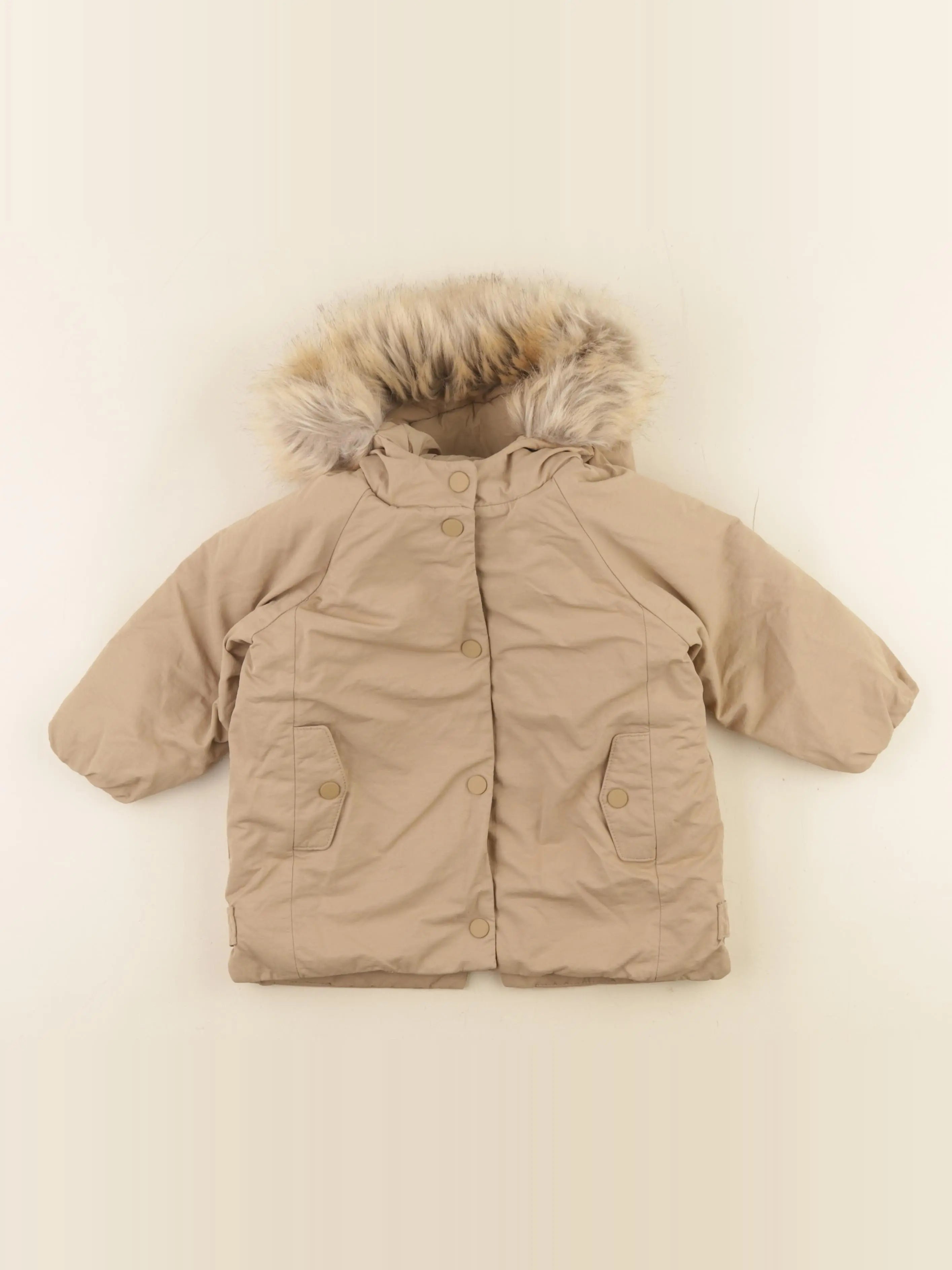 Zara - parka marron - 12/18 mois