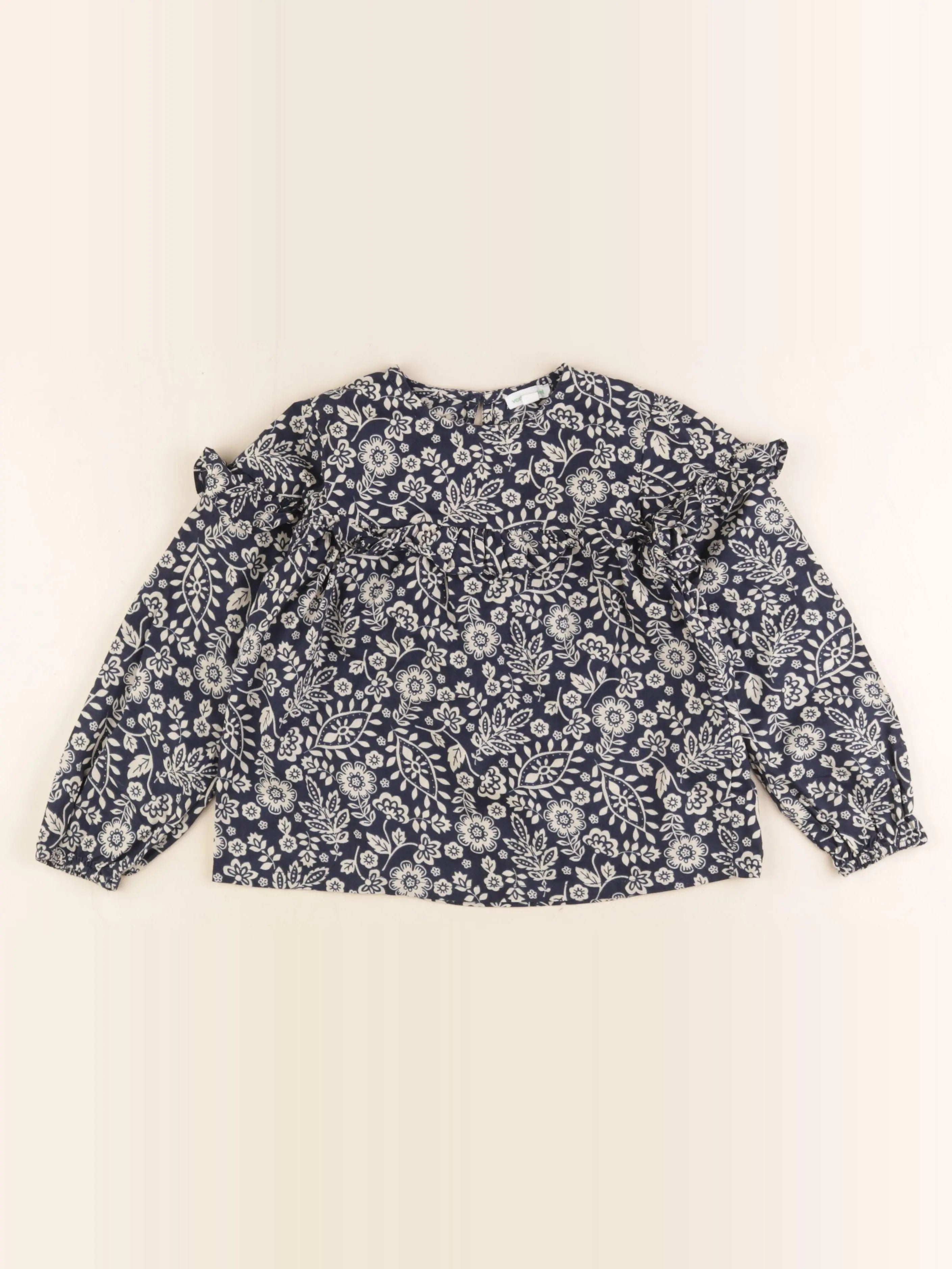 Vertbaudet - blouse bleu - 6 ans