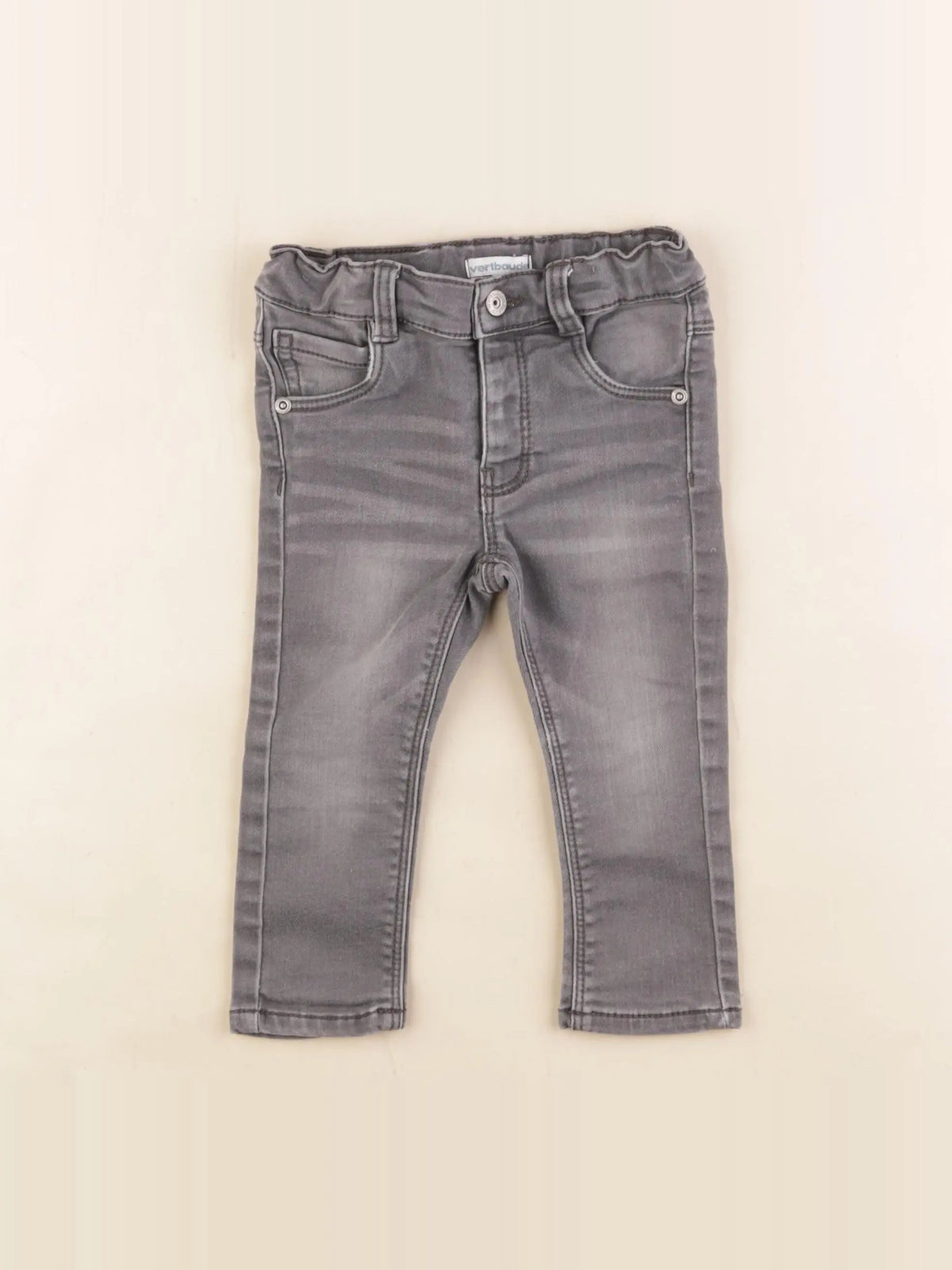 Vertbaudet - pantalon gris - 18 mois