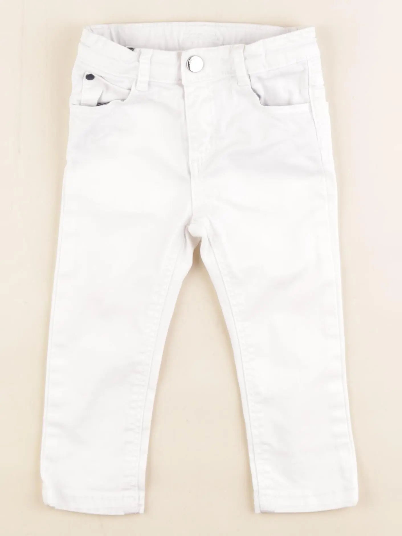 Jacadi - jean blanc - 18 mois