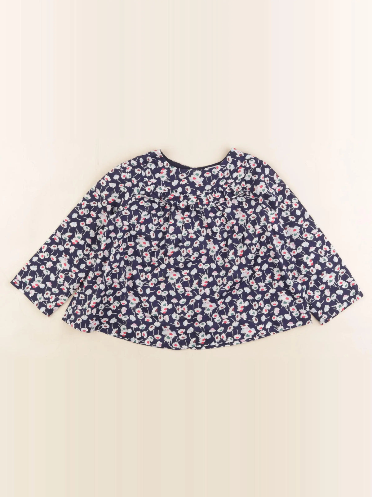 Jacadi - blouse liberty bleu - 24 mois