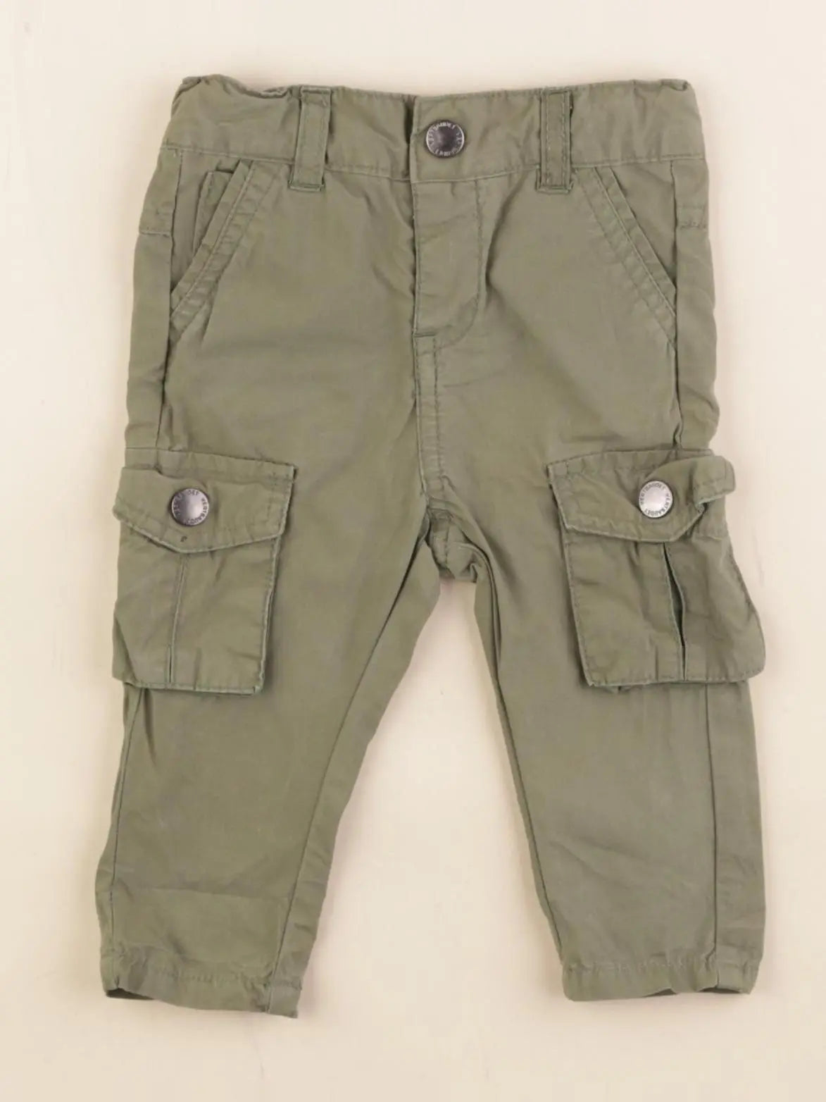 Vertbaudet - pantalon vert - 3 mois