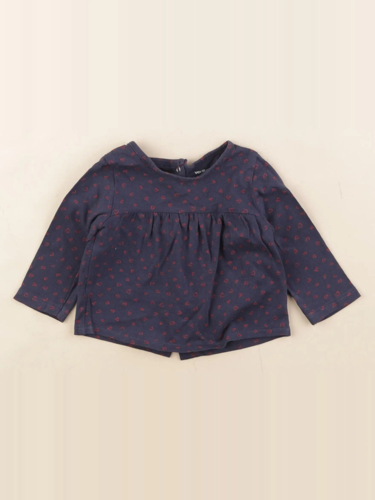 Vertbaudet - tee-shirt bleu - 3 mois