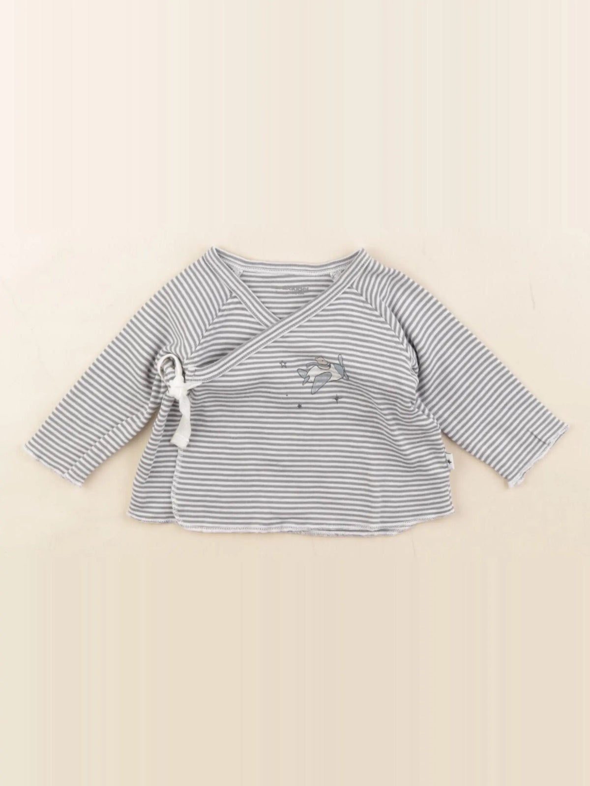 Vertbaudet - tee-shirt bleu - 3 mois