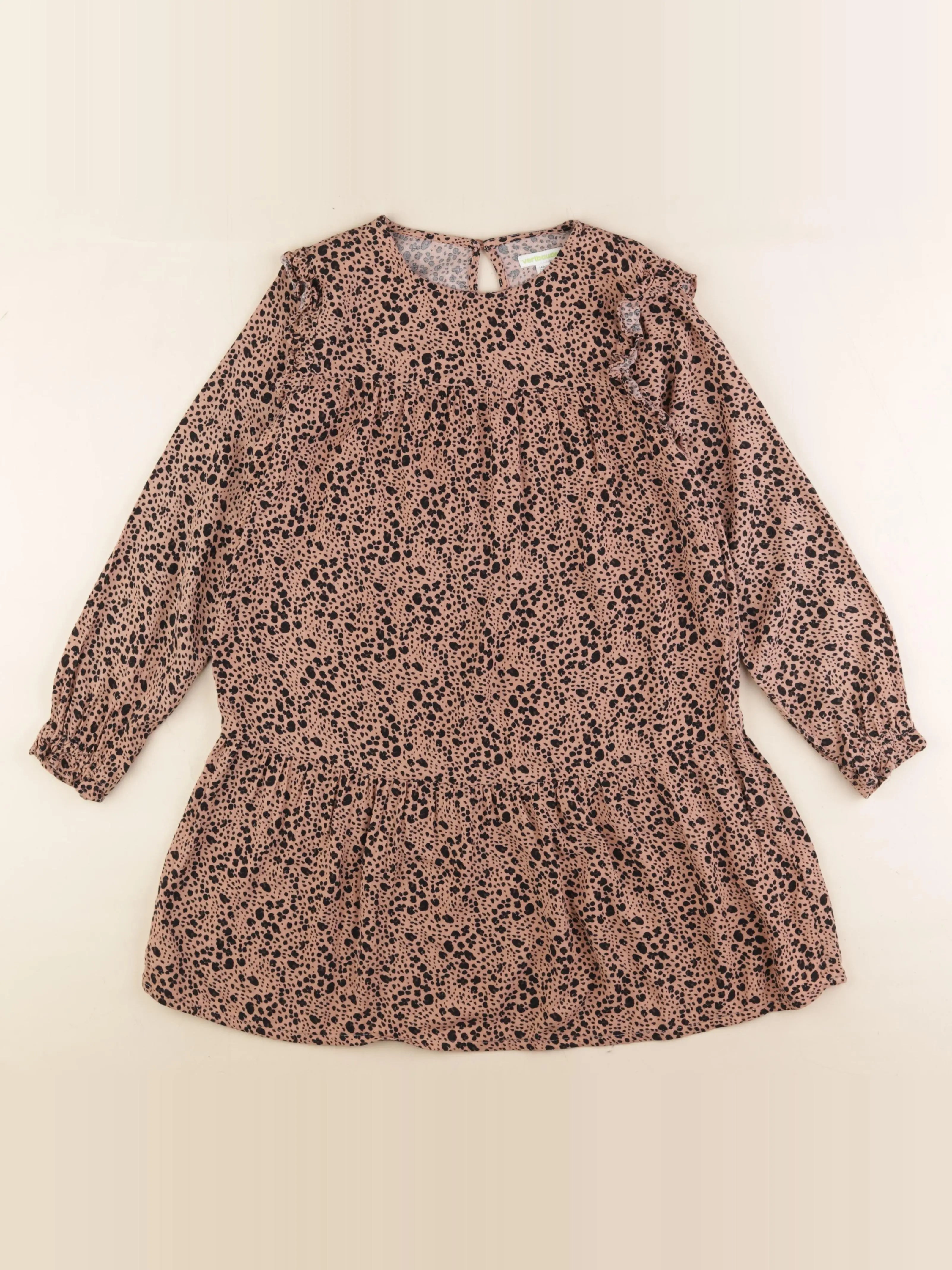 Vertbaudet - robe marron - 10 ans