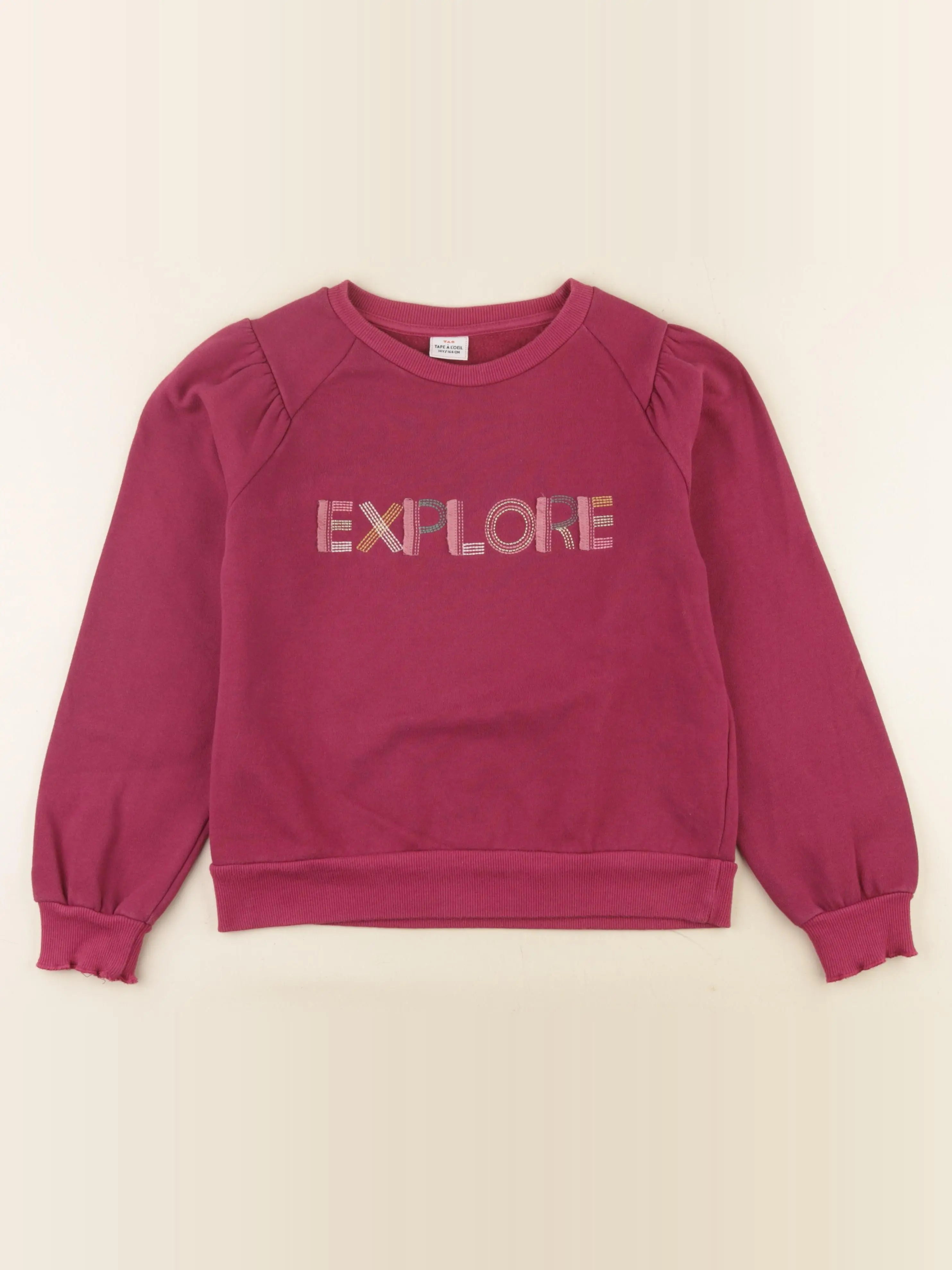 Tape à l'oeil - sweat rose - 14 ans